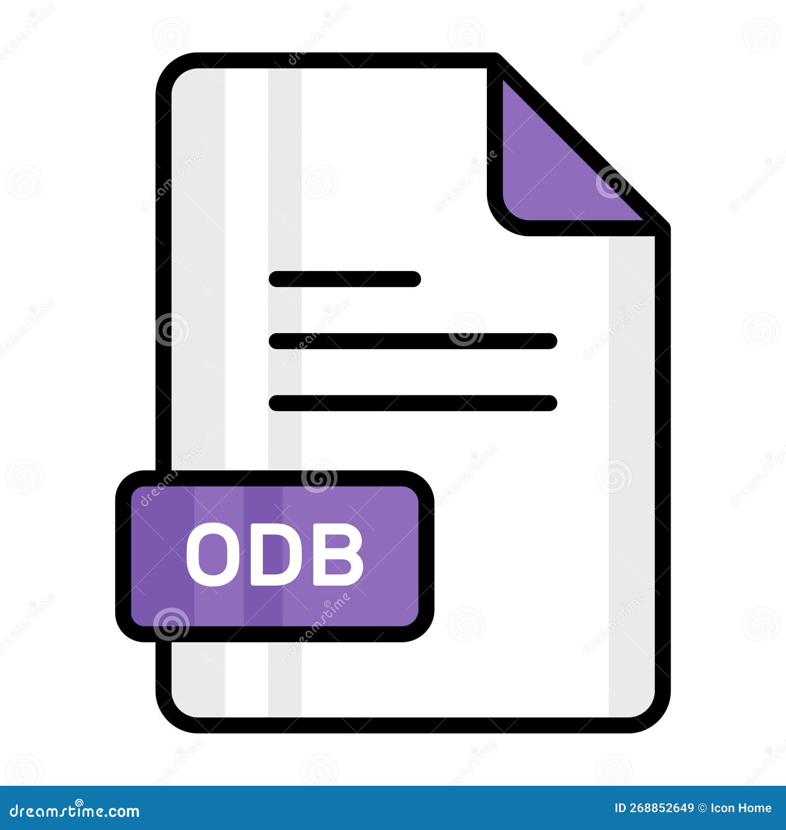 an amazing  icon of odb file, editable 