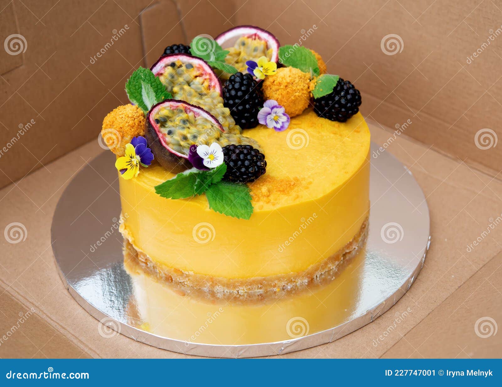 Amazing Vegetarian Cake with Fruits Stock Image Image of secs, tasty