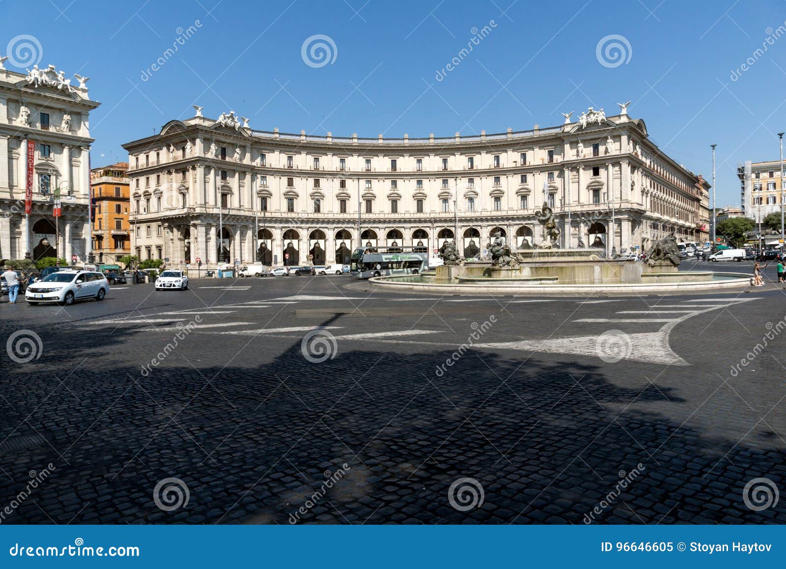 Amazing View of Piazza Della Repubblica, Rome, Italy Editorial Image ...