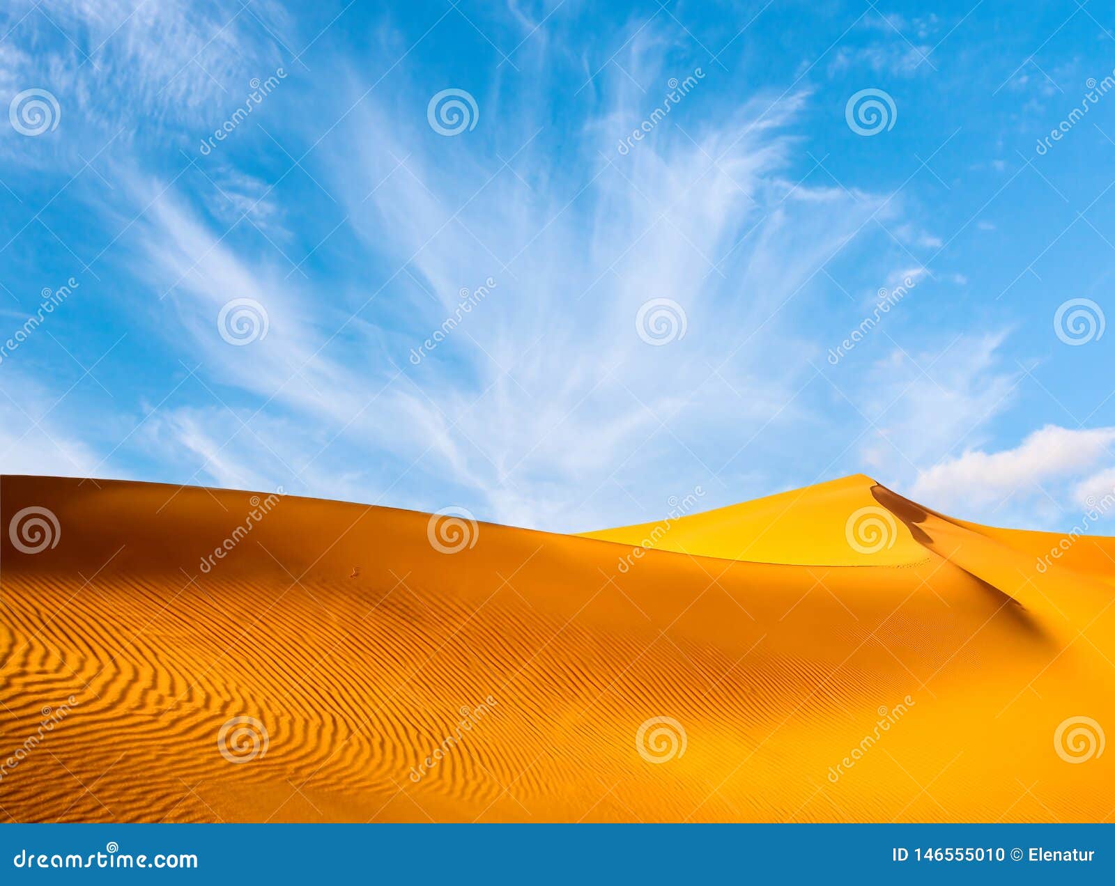 amazing view of sand dunes in the sahara desert. location: sahara desert, merzouga, morocco. artistic picture. beauty world