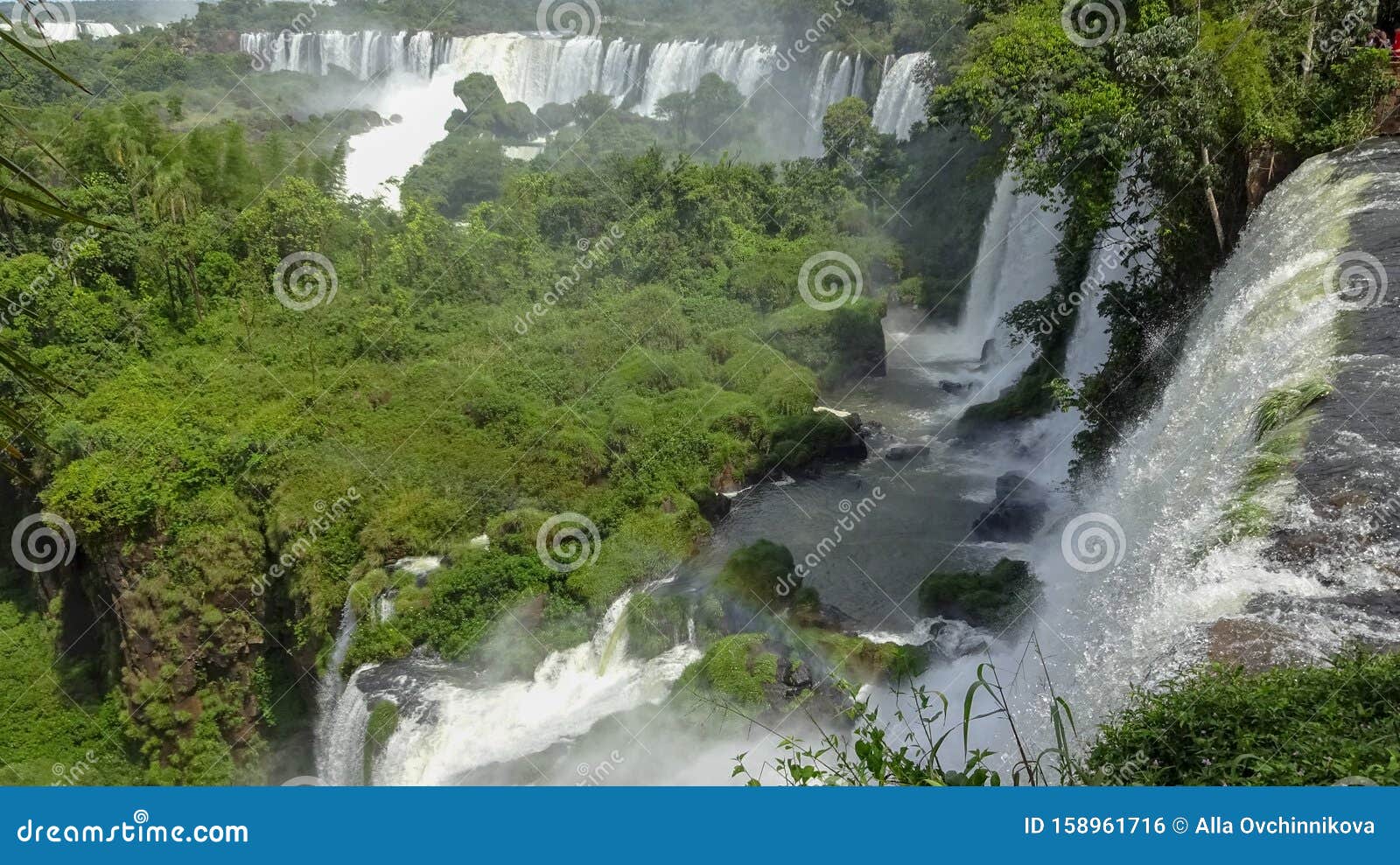 iguazu waterfalls. one of the nature miracles in argentina and brasil