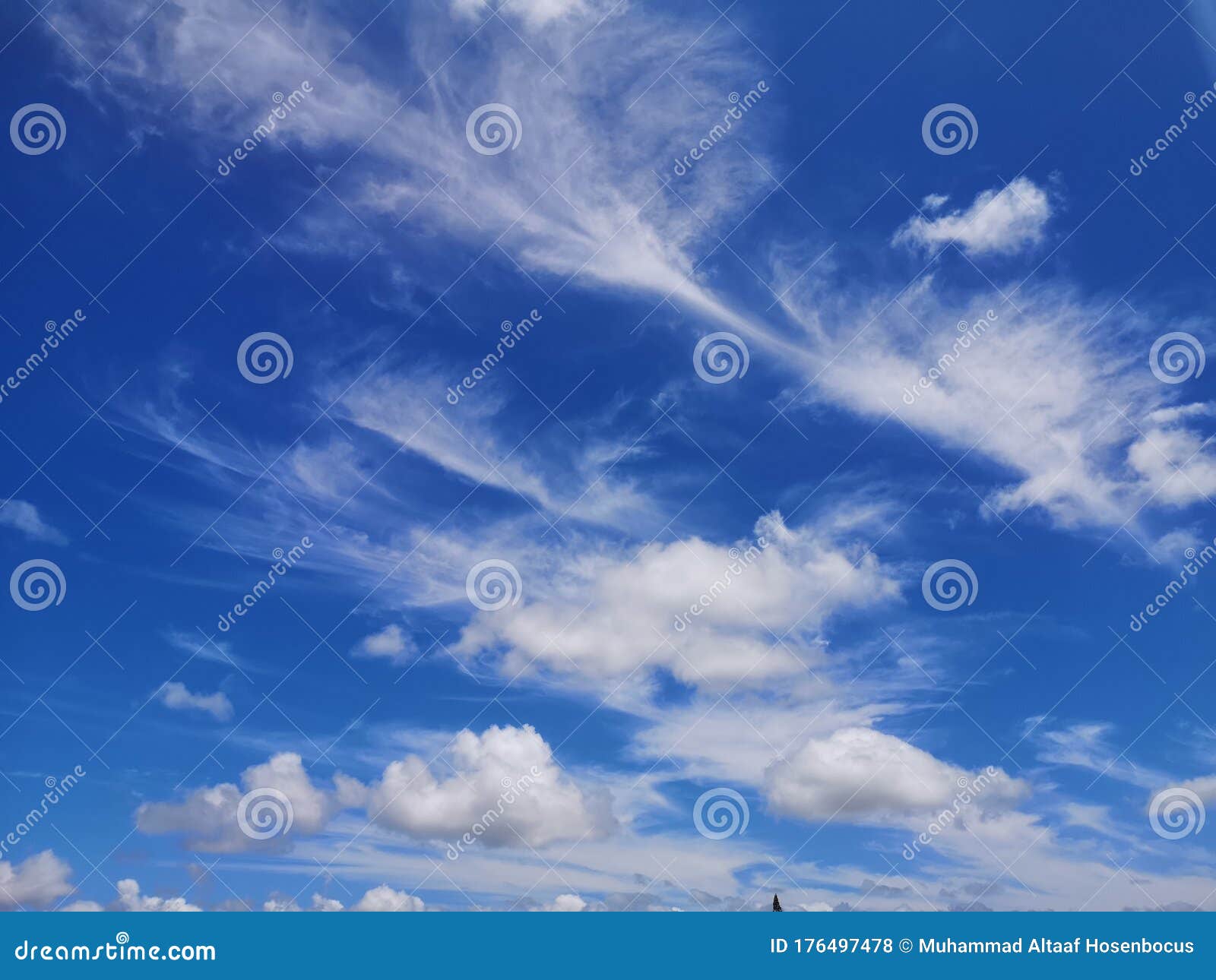 Amazing Windy Skies Pattern in Mauritius Stock Photo Image of amazing