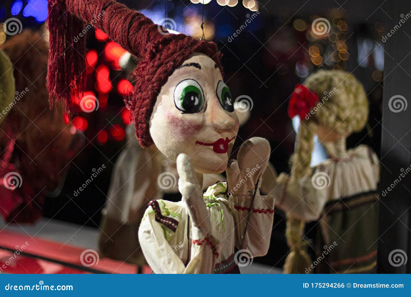 A Amazing Women Puppet Dancing on Holiday Stock Photo Image of