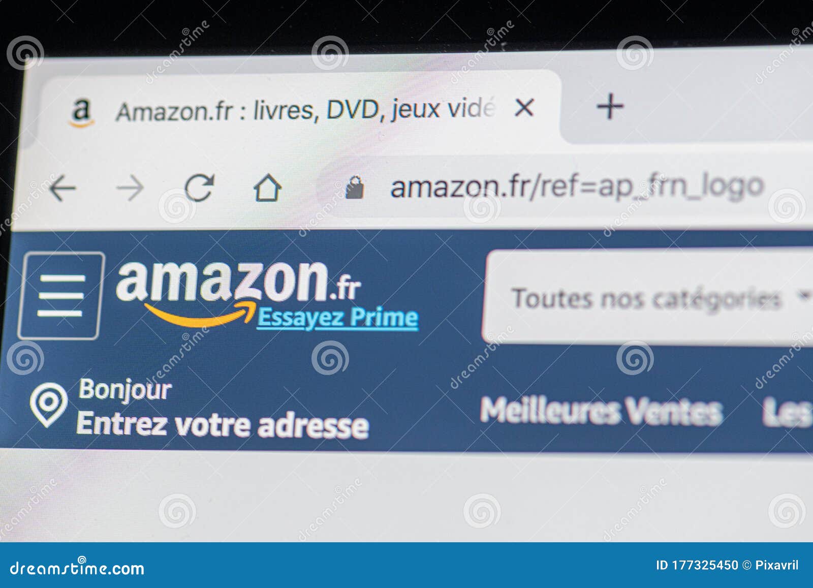 Amazon网站主页它是美国电子商务和云计算公司亚马逊com徽标可见编辑类图片 图片包括有阿帕卢萨马 电子