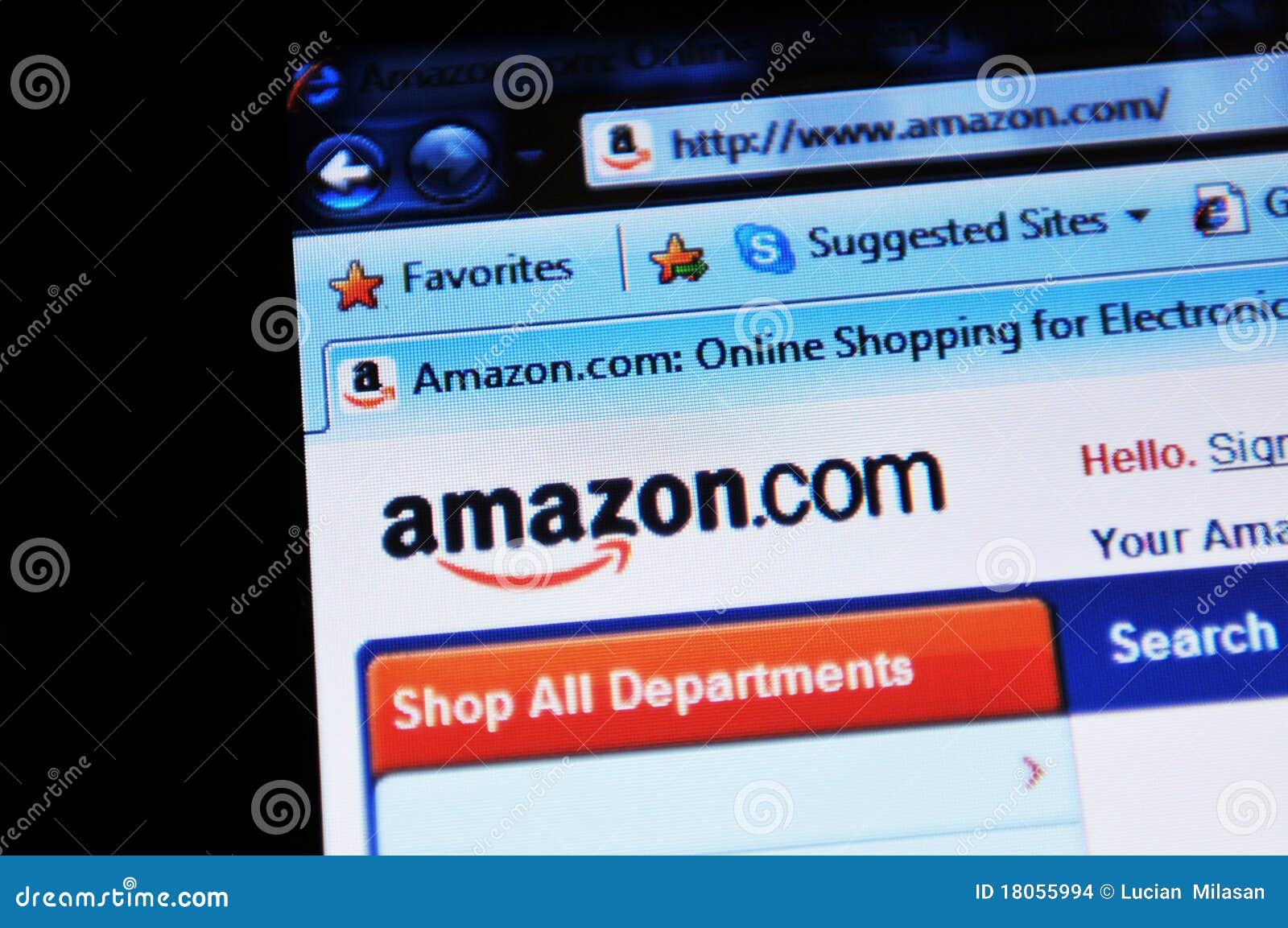 Amazon editorial stock image. Image of homepage, finance 18055994