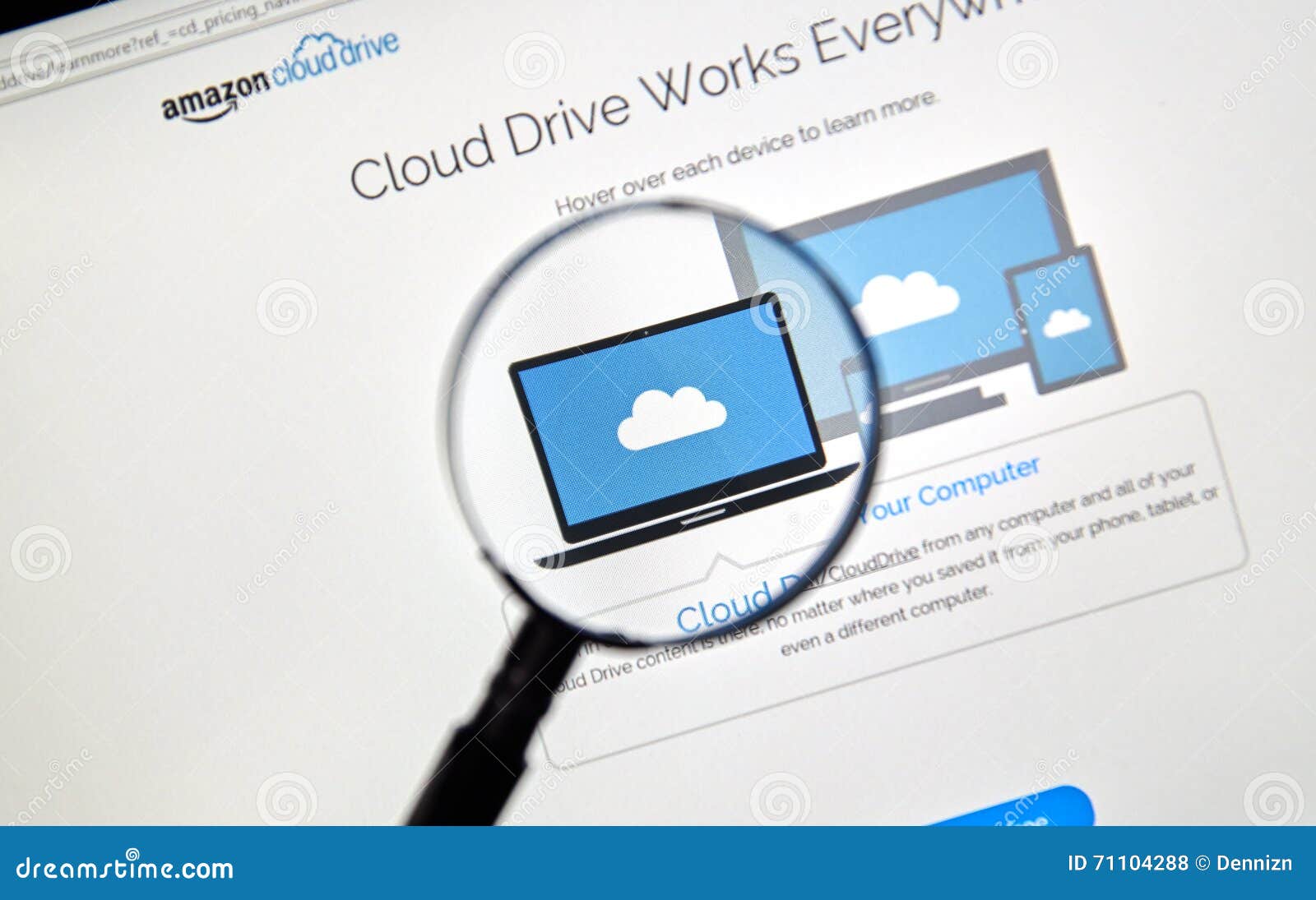 Amazon Cloud Drive. editorial stock photo. Image of clouddrive 71104288