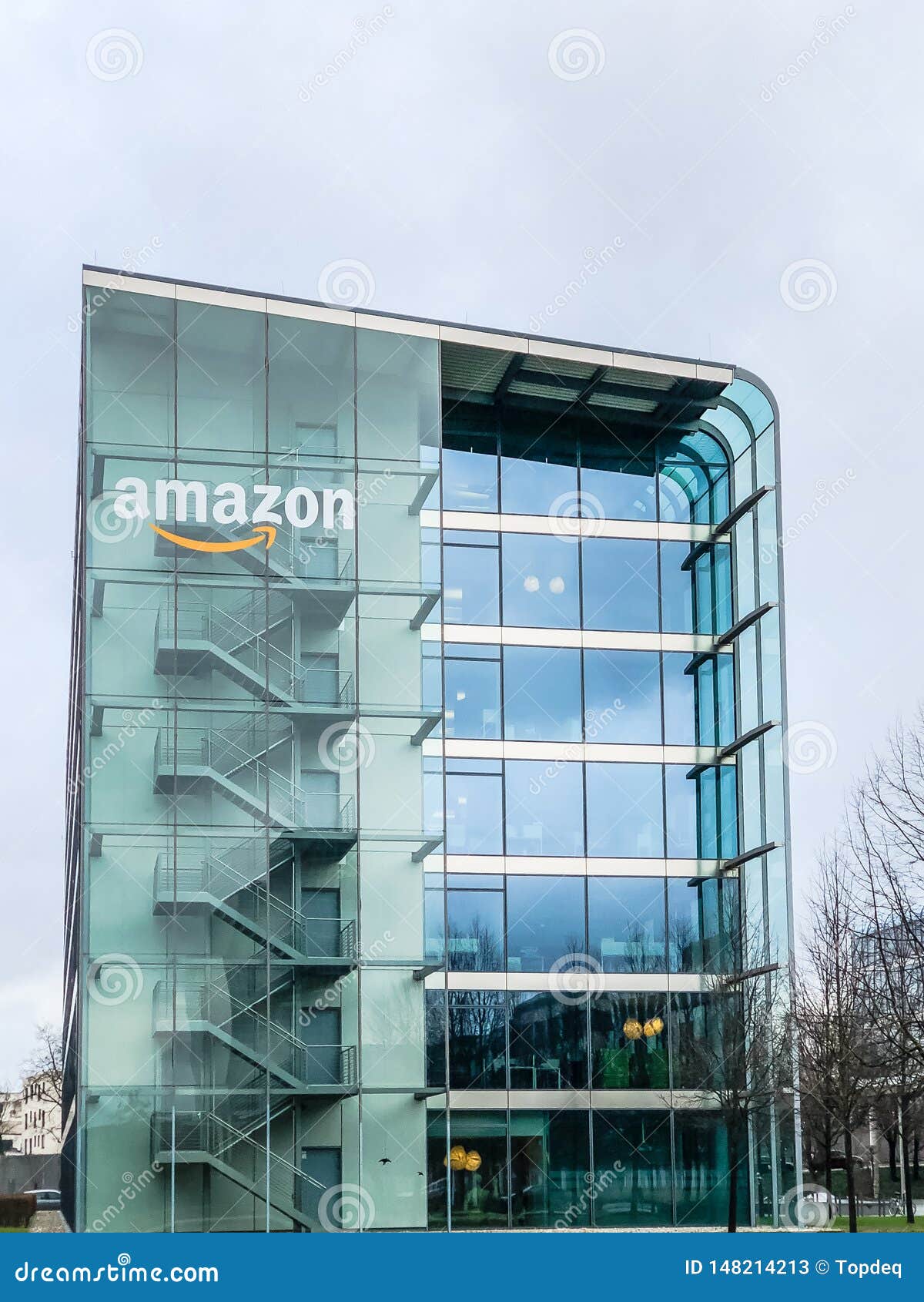 Amazon Logo at Office Building, Munich Germany Editorial Stock Photo -  Image of company, brand: 148214213