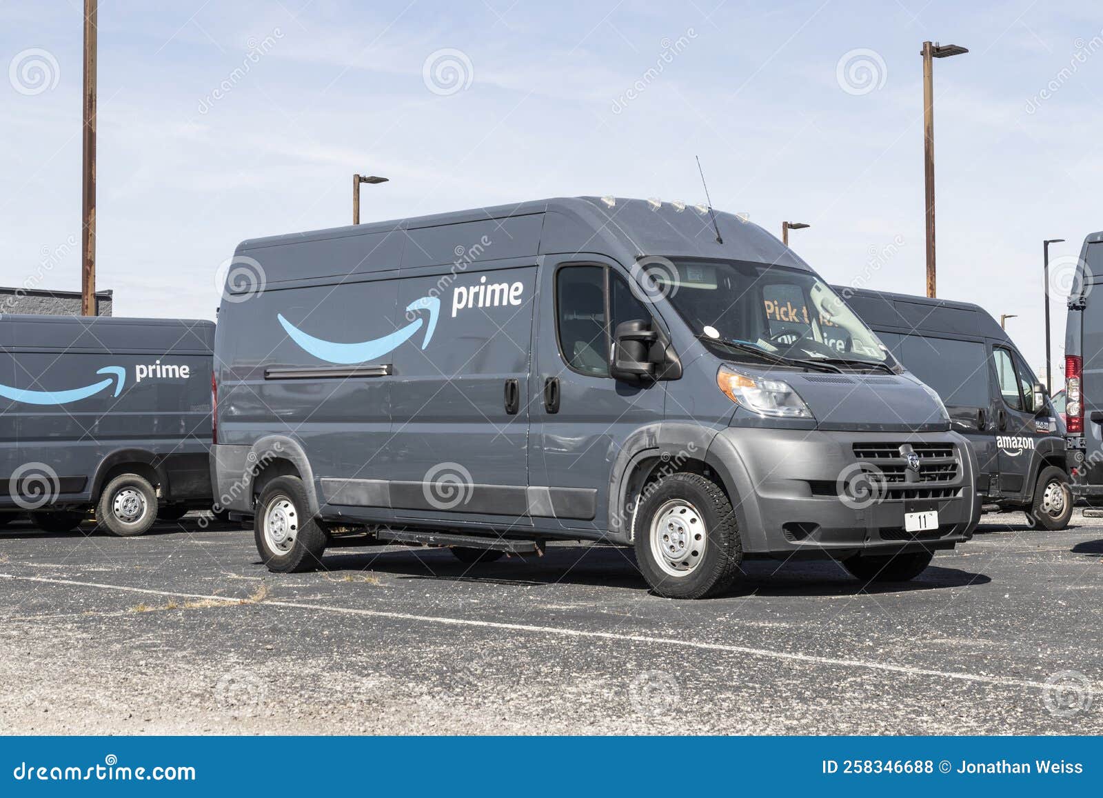 Amazon Prime Delivery Van. Amazon Editorial Stock Photo Image of