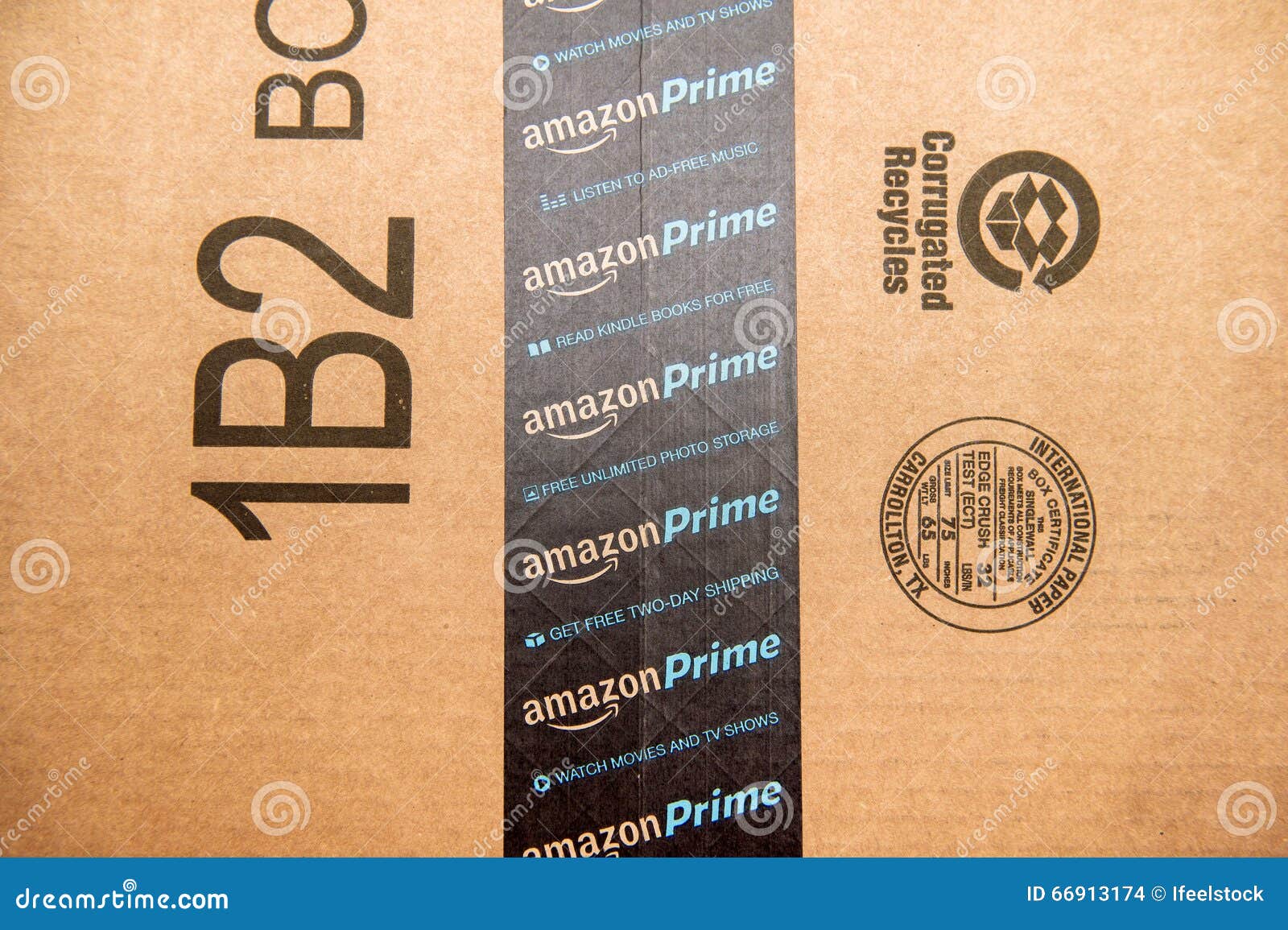 Prime Logotype Printed on Cardboard Box Security Scotch T