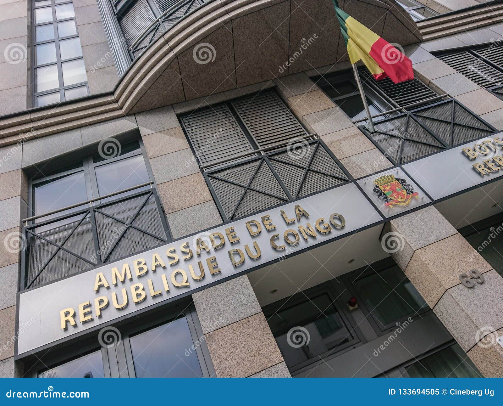 Ambasciata Repubblica Democratica Del Congo Ambasciata Della Repubblica Del Congo a Berlino Immagine Editoriale