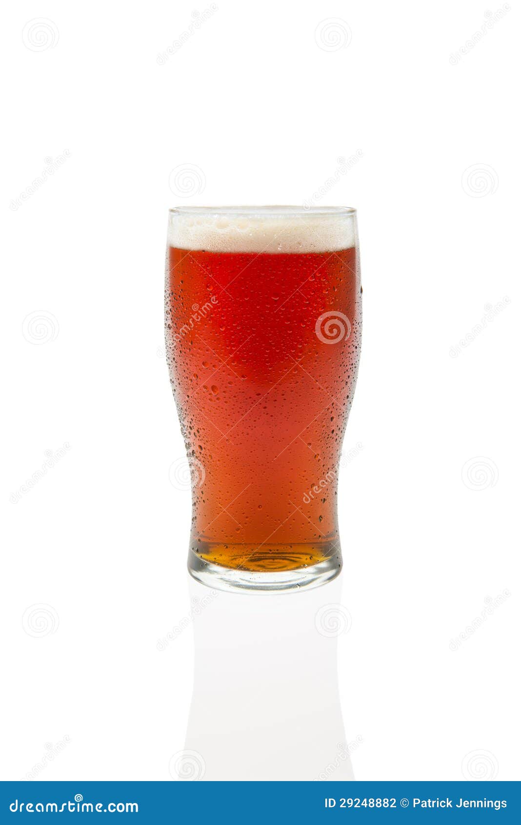 Amber Ale in Pint Glass stock photo. Image of beverage 29248882