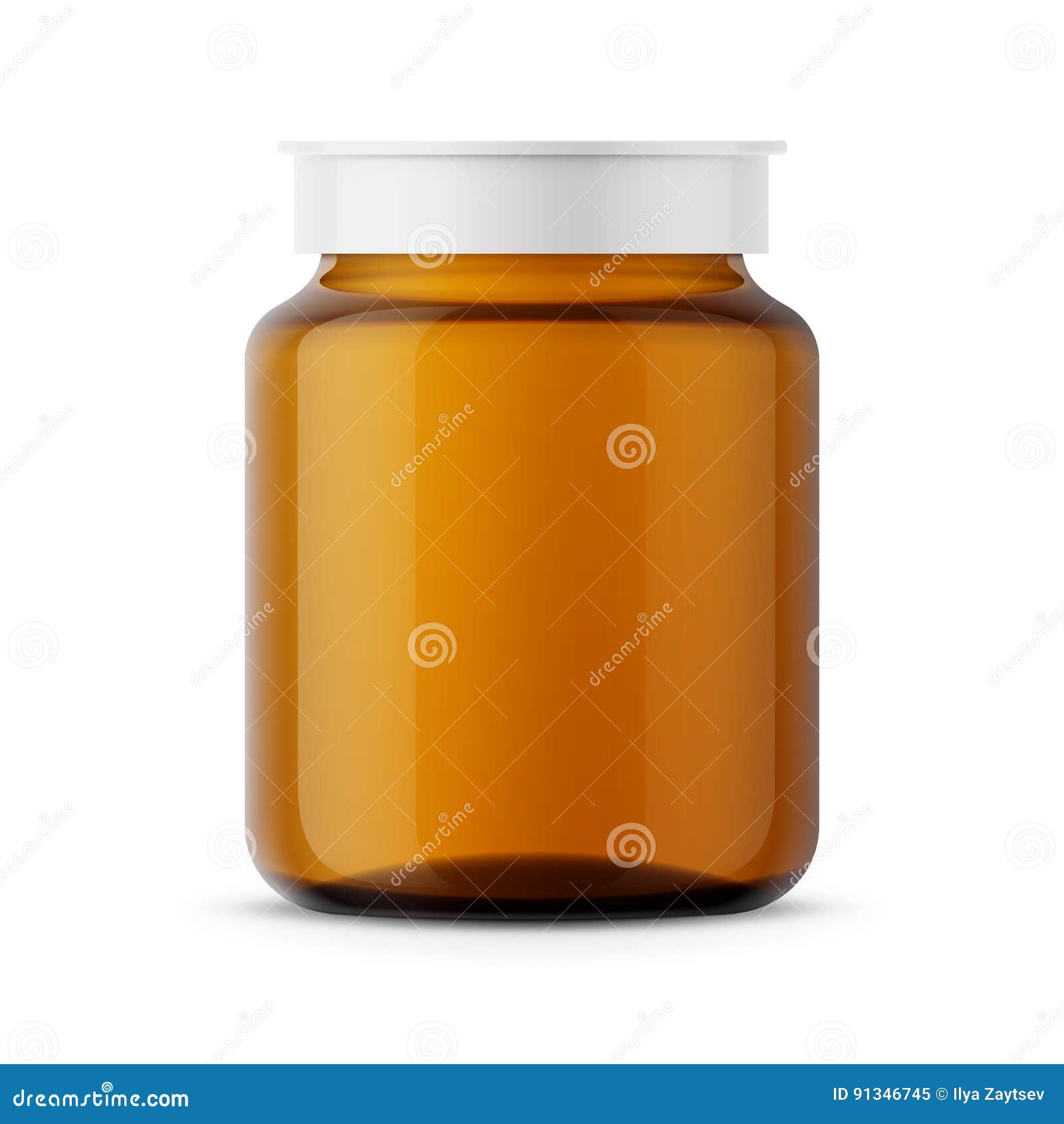 Download Amber Glass Medicine Bottle Template. Stock Vector - Illustration of remedy, pill: 91346745