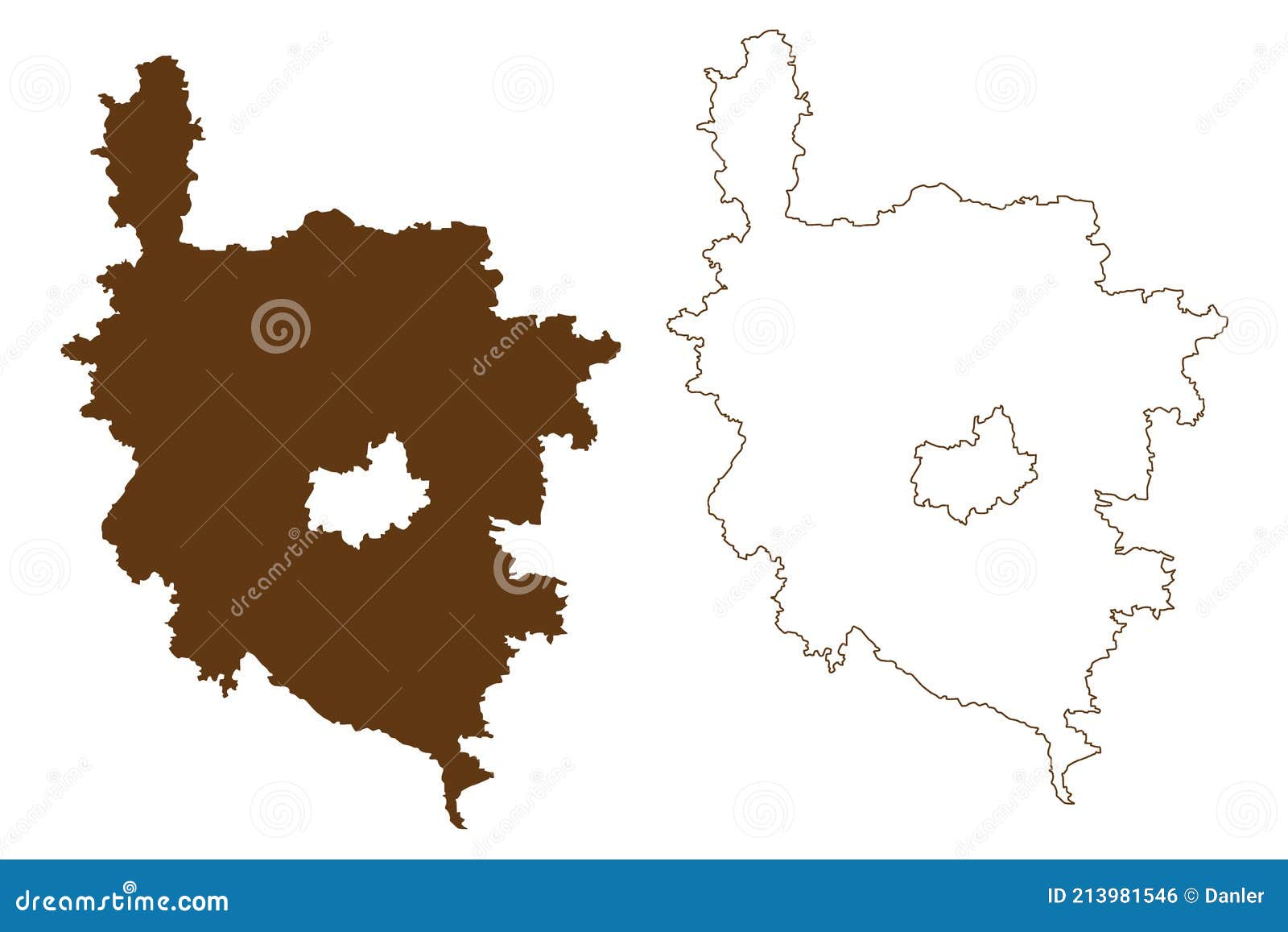 amberg-sulzbach district federal republic of germany, rural district upper palatinate, free state of bavaria map 