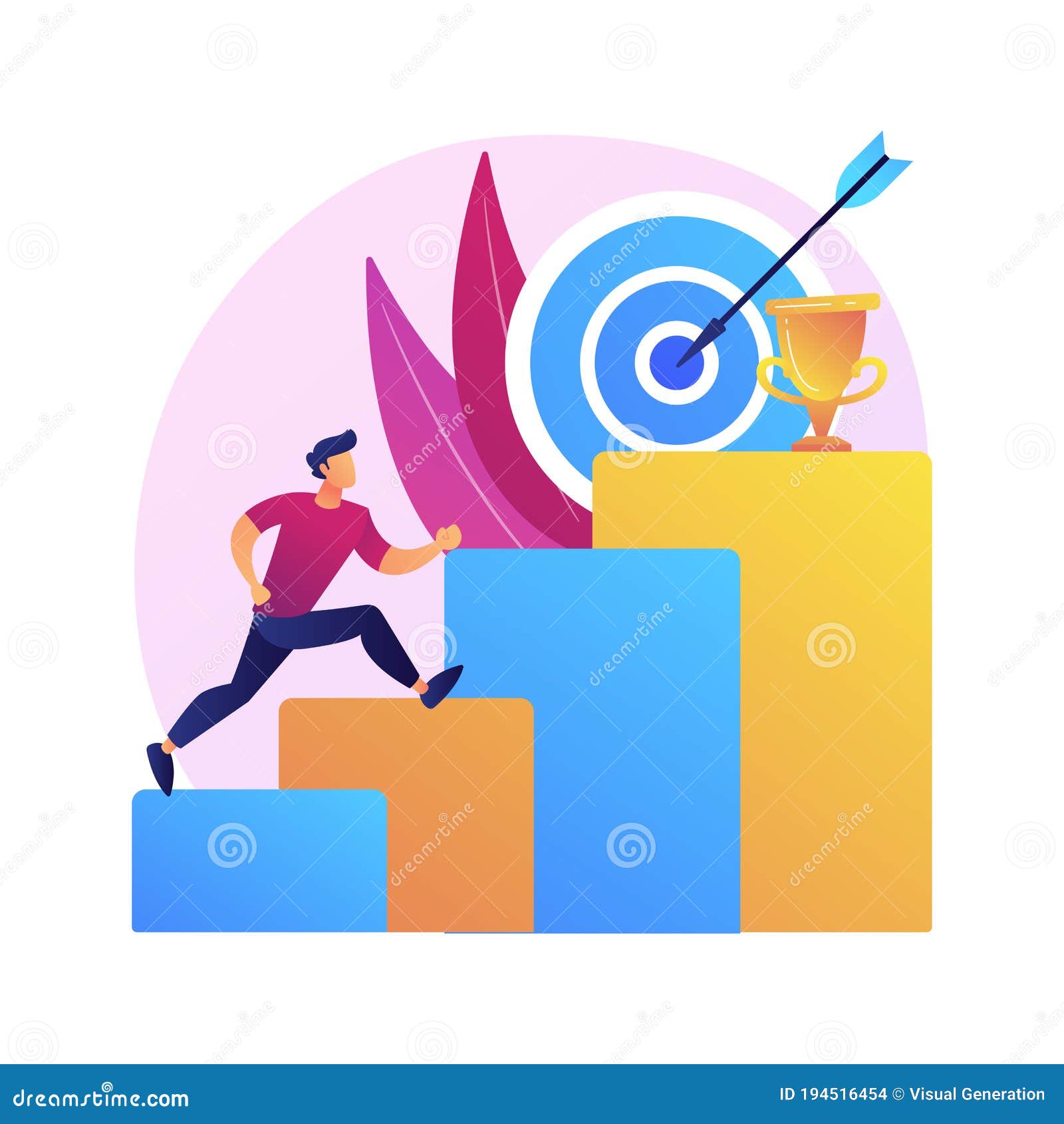 Ambition Abstract Concept Vector Illustration. Stock Vector