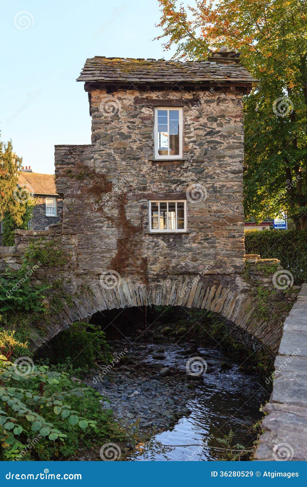 Ambleside Bridge House editorial stock image. Image of ...