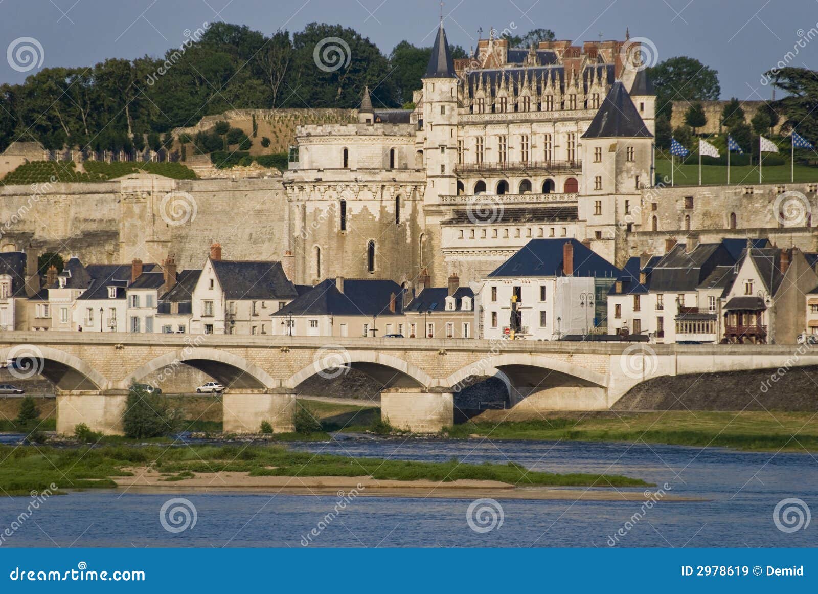 Amboise City, France stock image. Image of famous, monument 2978619