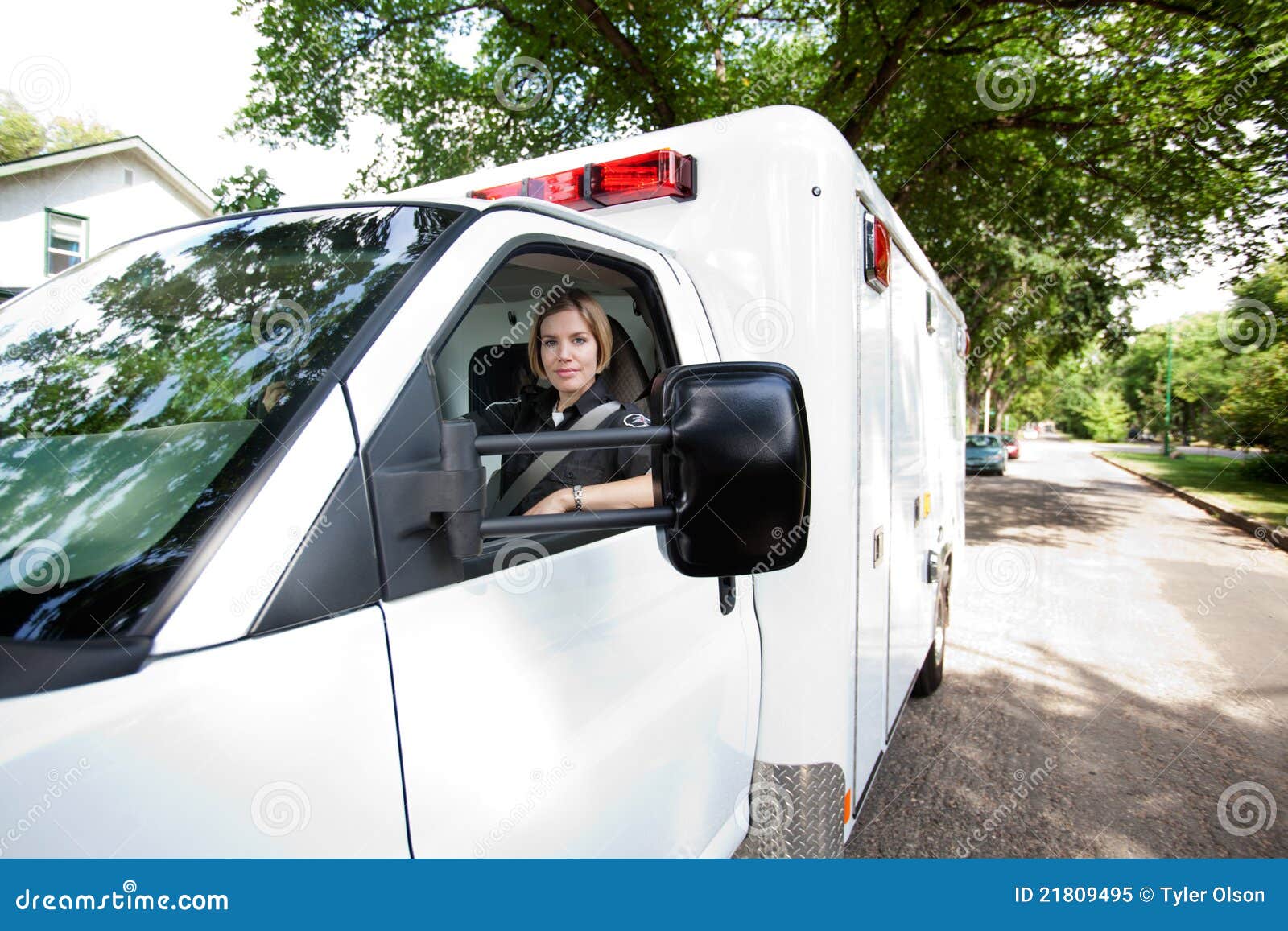 Ambulance Driver Portrait stock image. Image of drive 21809495