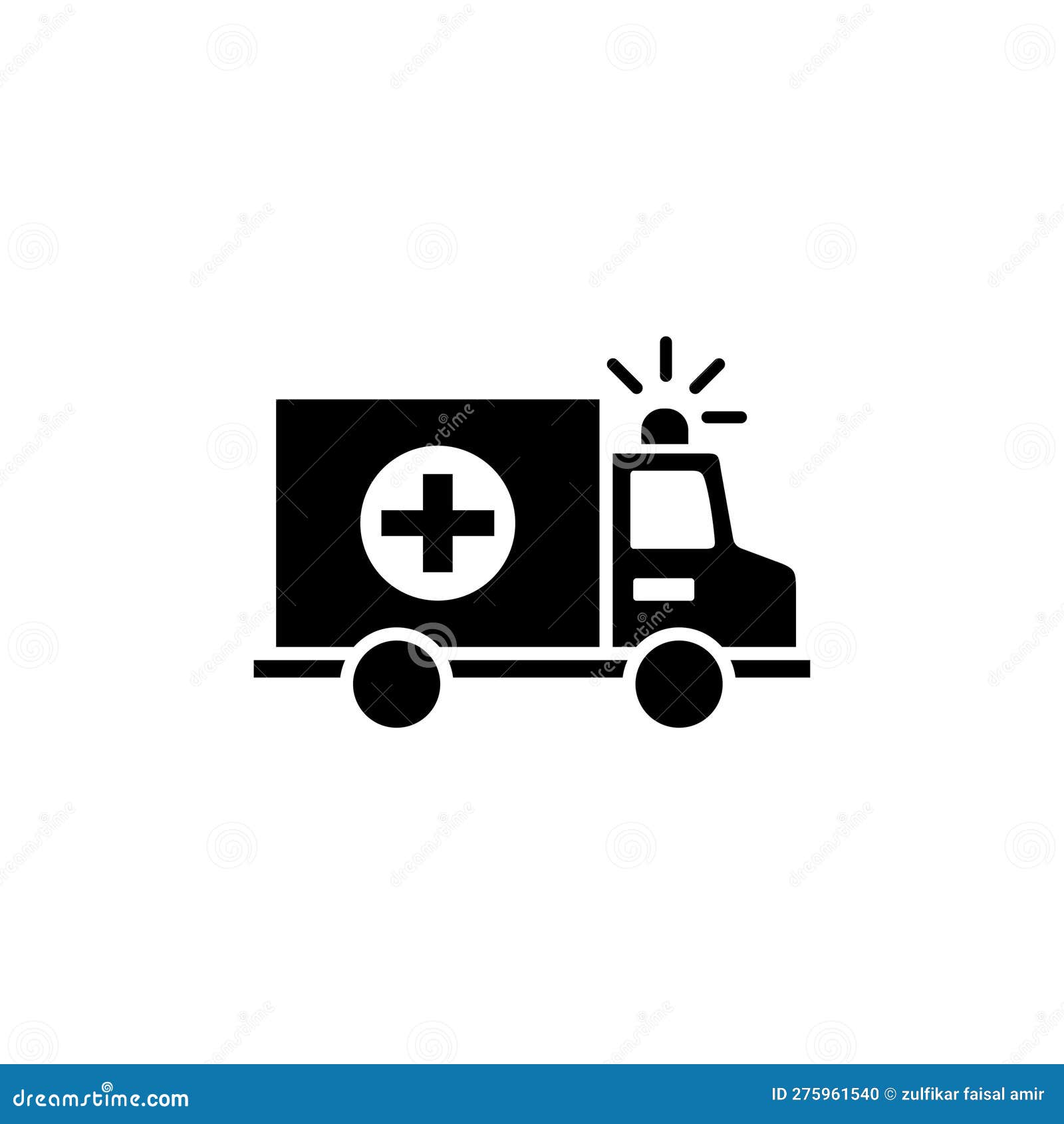 Ambulance Icon . Ambulance Car Icon Stock Vector Illustration of