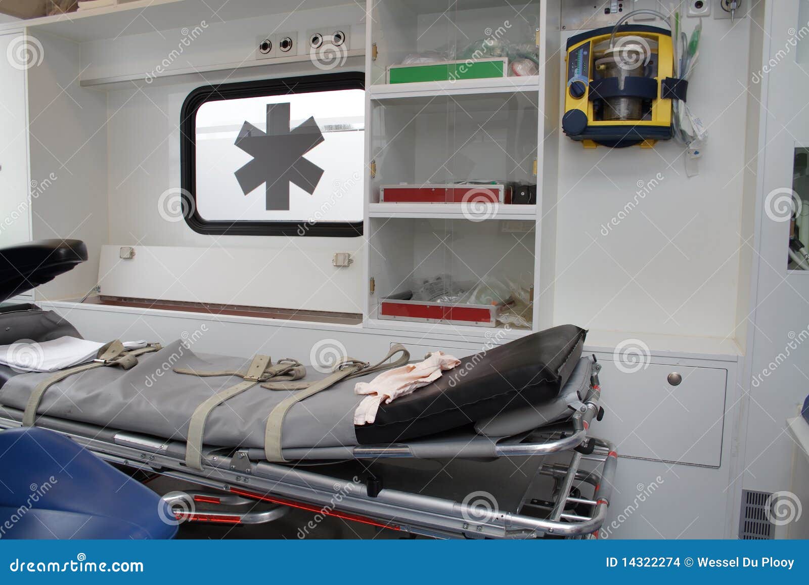 Ambulance interior stock photo. Image of paramedic, health 14322274