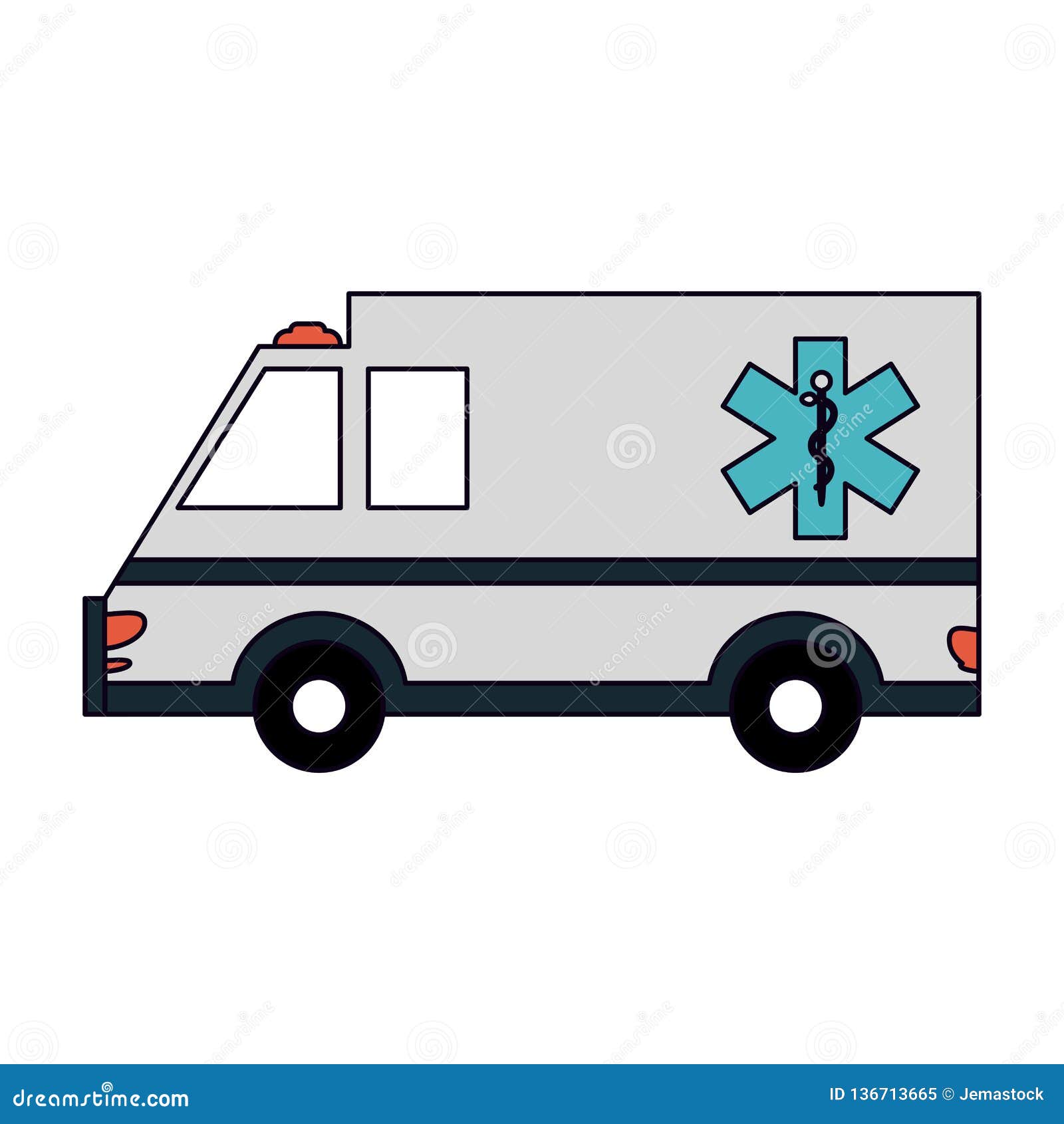 Ambulance medical vehicle stock vector. Illustration of healthcare ...