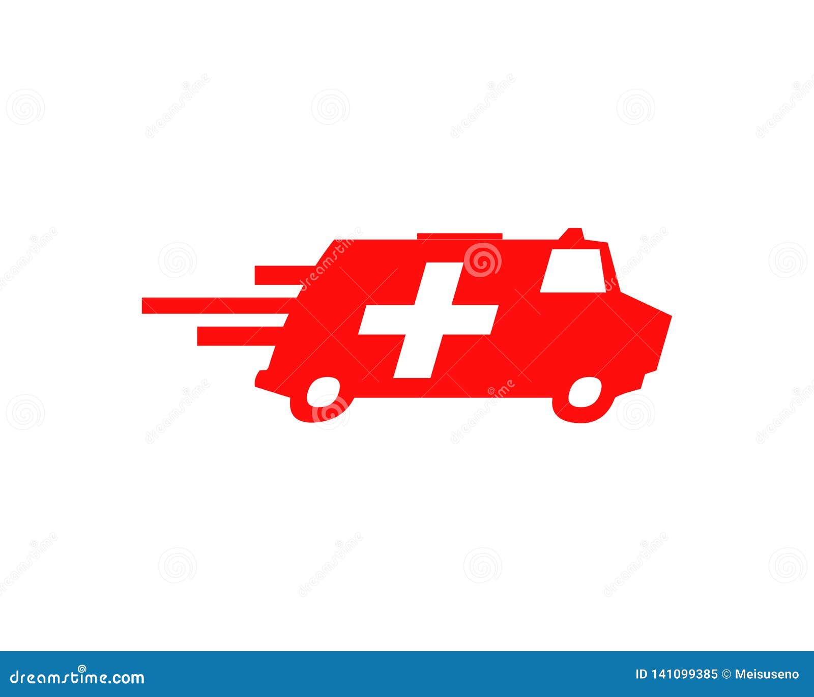 Ambulance Van Vehicle Speeding Simple Business Icon Logo Stock Vector Illustration Of Future Hurry