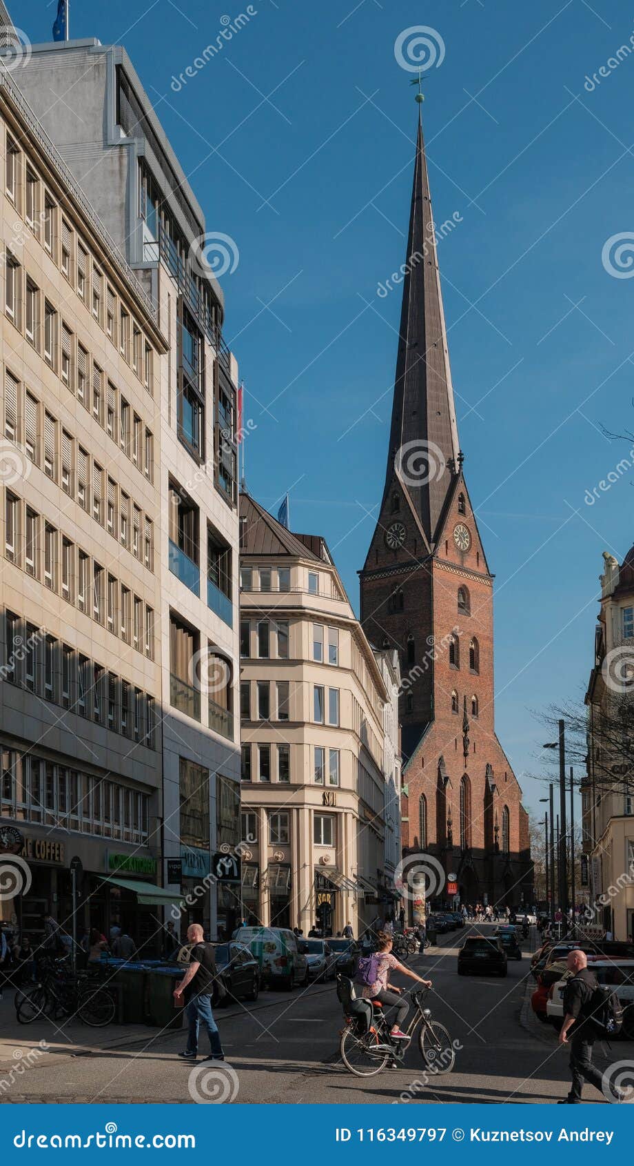 Amburgo, Germania, vista sulla st Peter Church