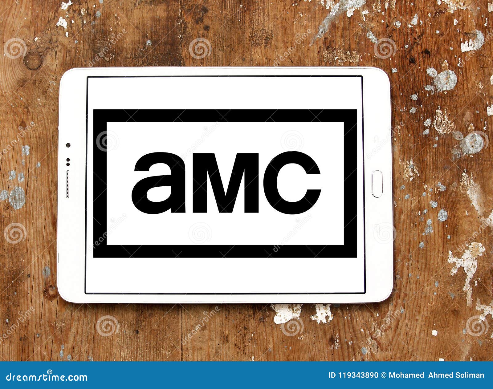 AMC TV channel logo editorial image. Image of editorial - 119343890