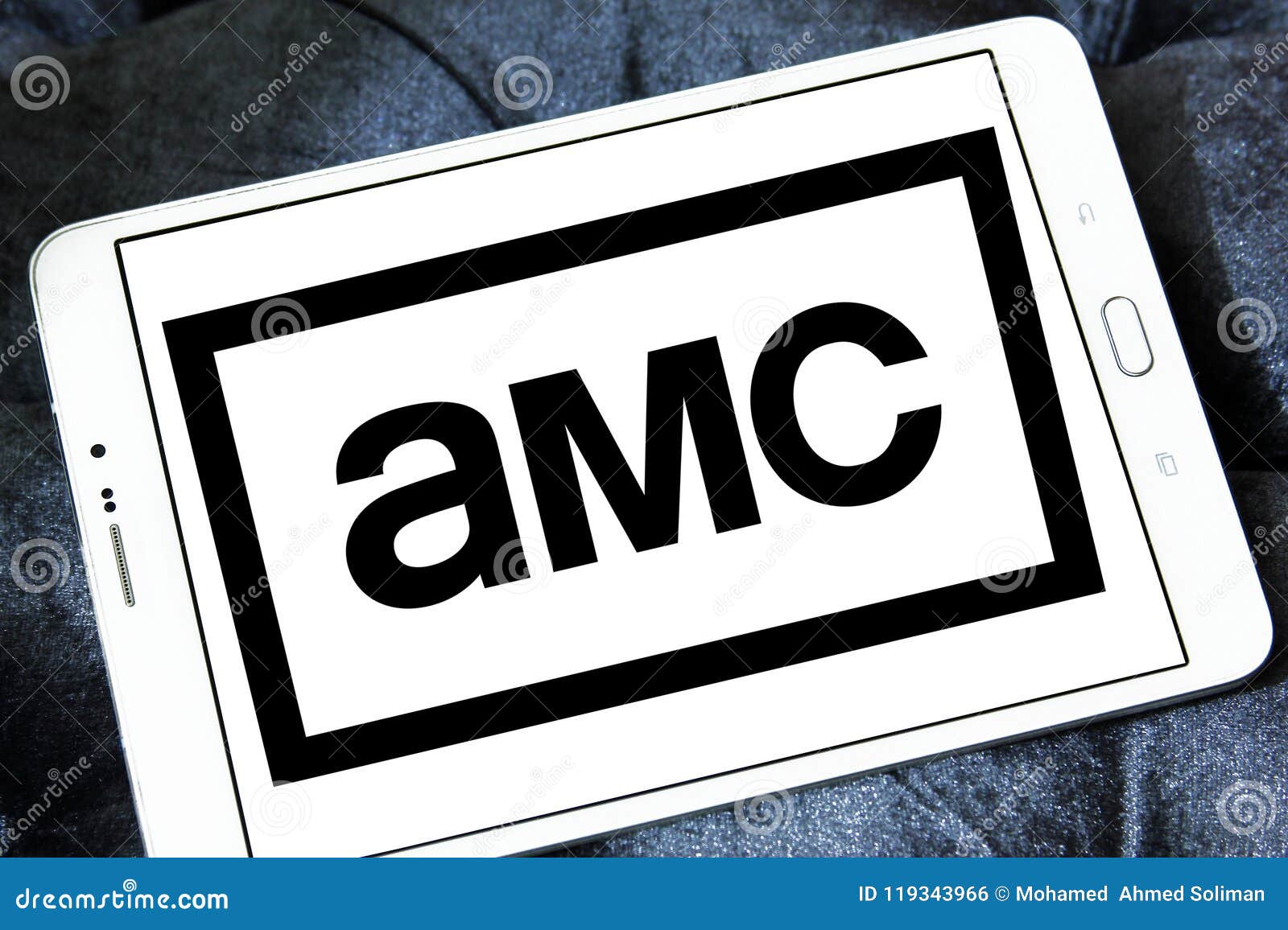 AMC TV channel logo editorial photo. Image of emblem - 119343966