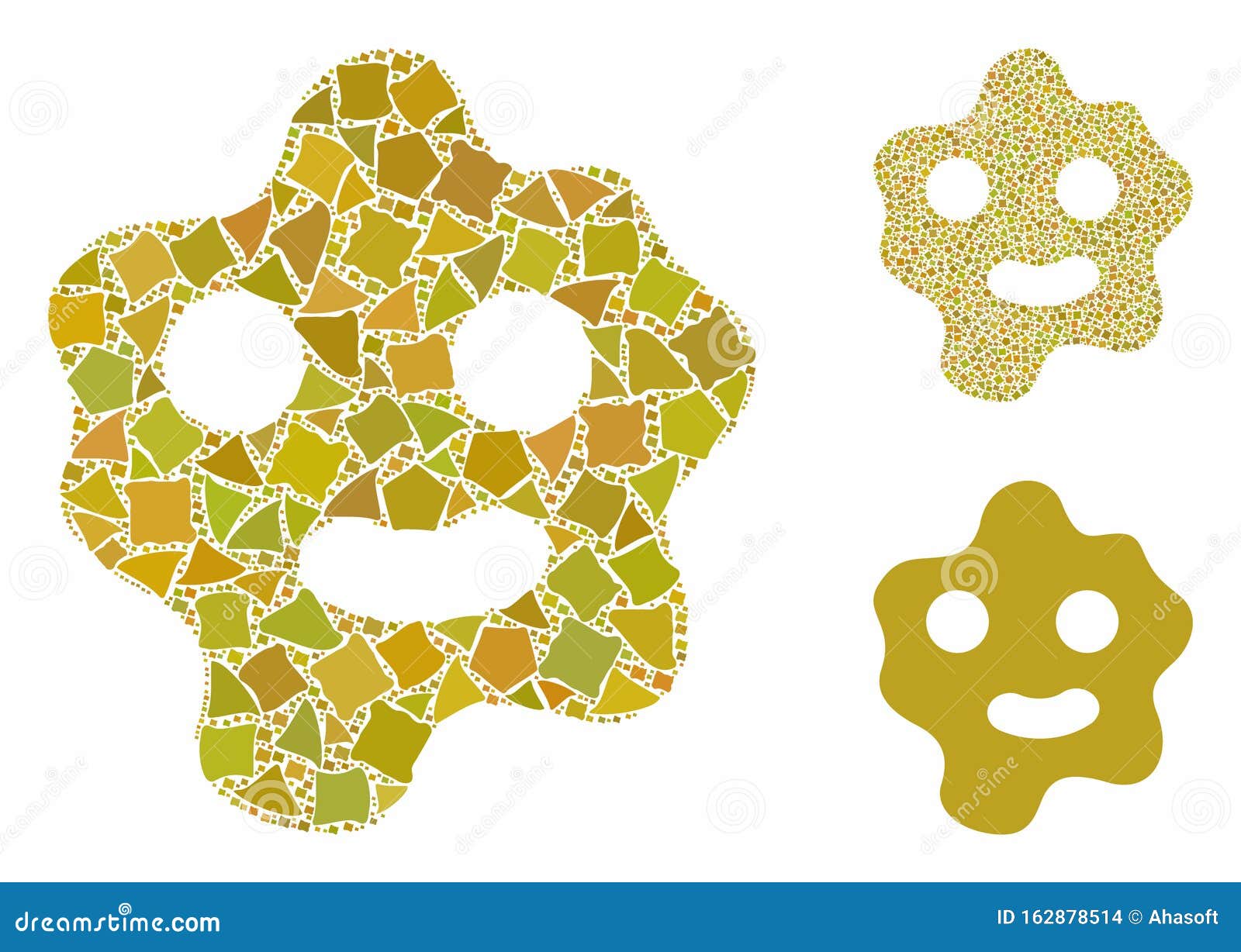 Ameba Composition Icon Of Ragged Elements Stock Illustration Illustration Of Object Parasite
