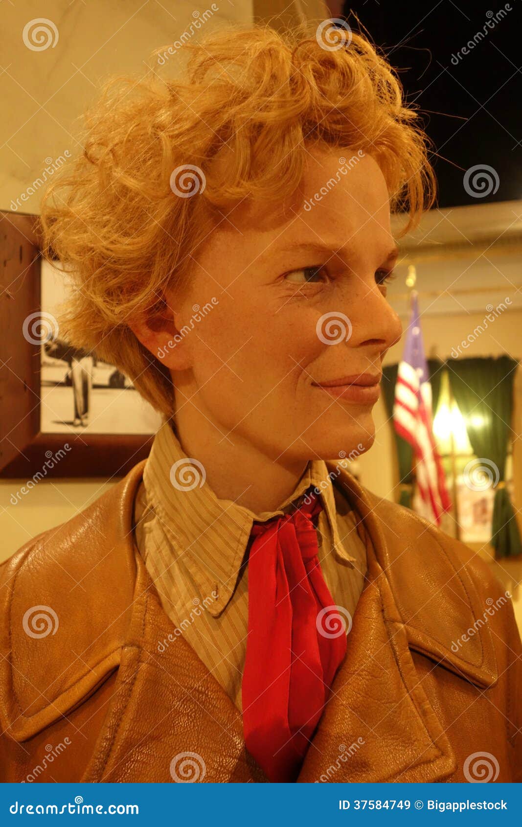 <b>Amelia Earhart</b> Wax Figure Redaktionelles Stockbild - amelia-earhart-wax-figure-37584749