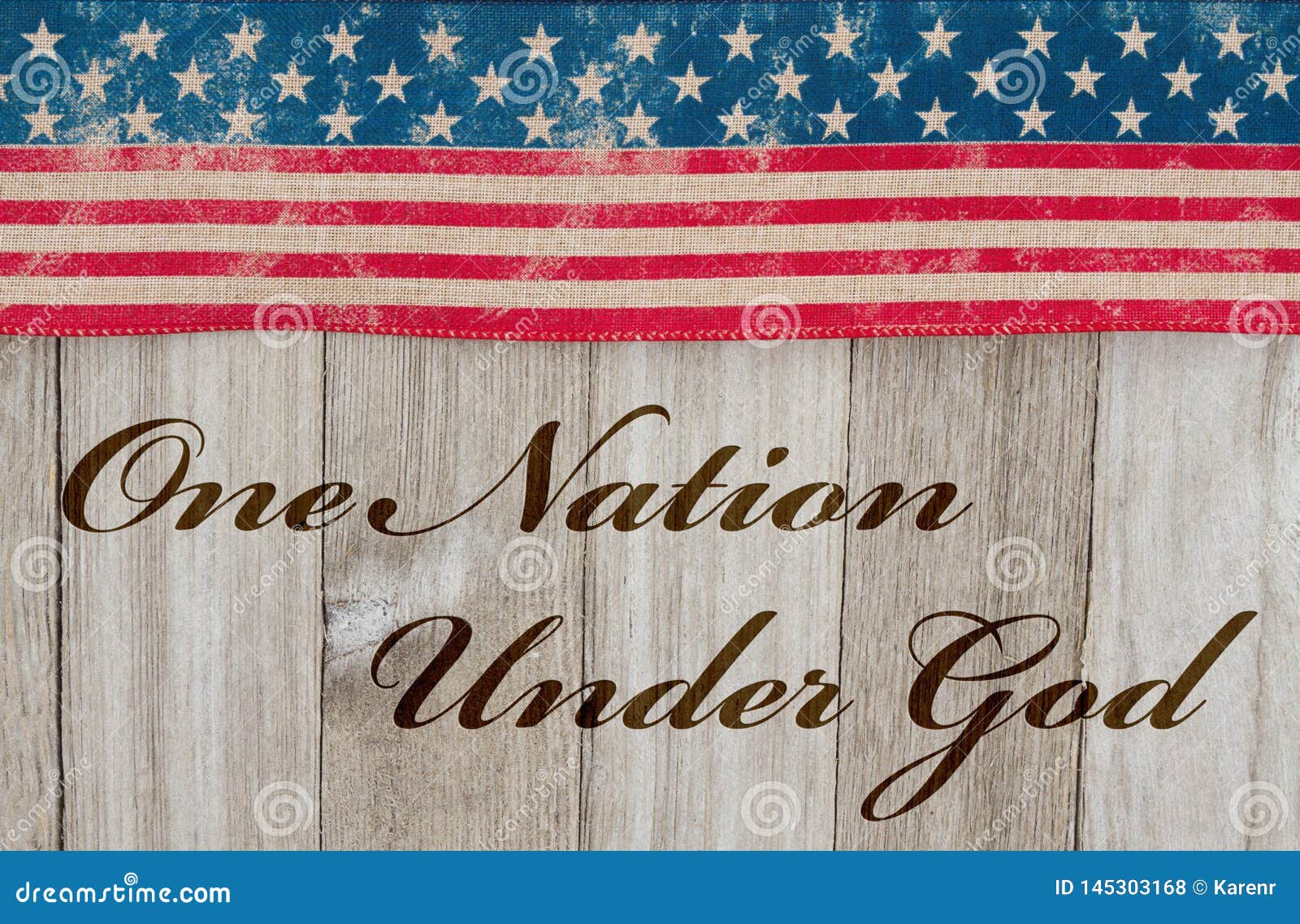 america patriotic message one nation under god