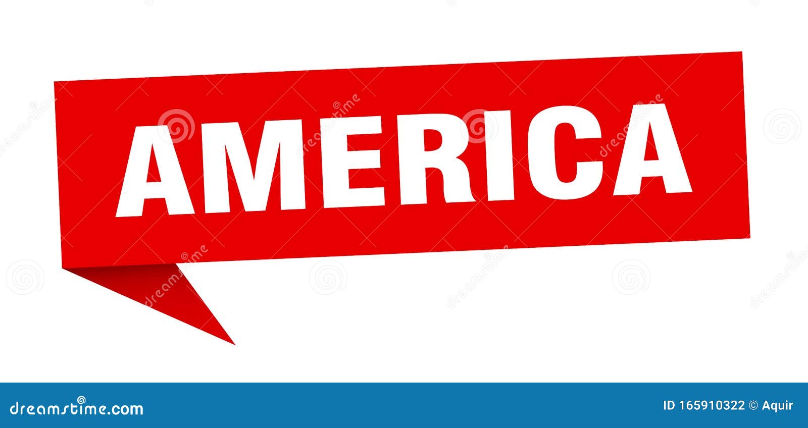 America Sticker. America Signpost Pointer Sign Stock Vector