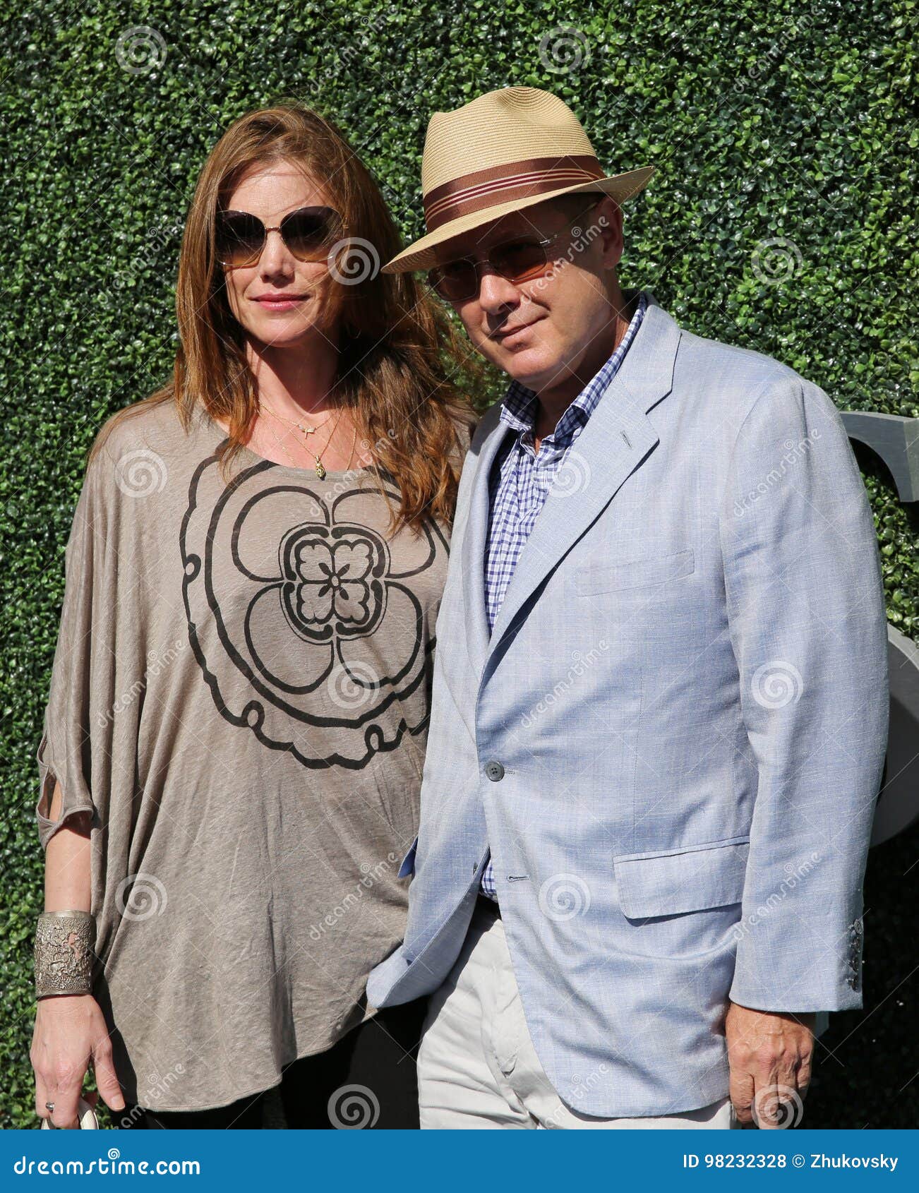 American Actor James Spader With His Wife Leslie Stefanson At The Red