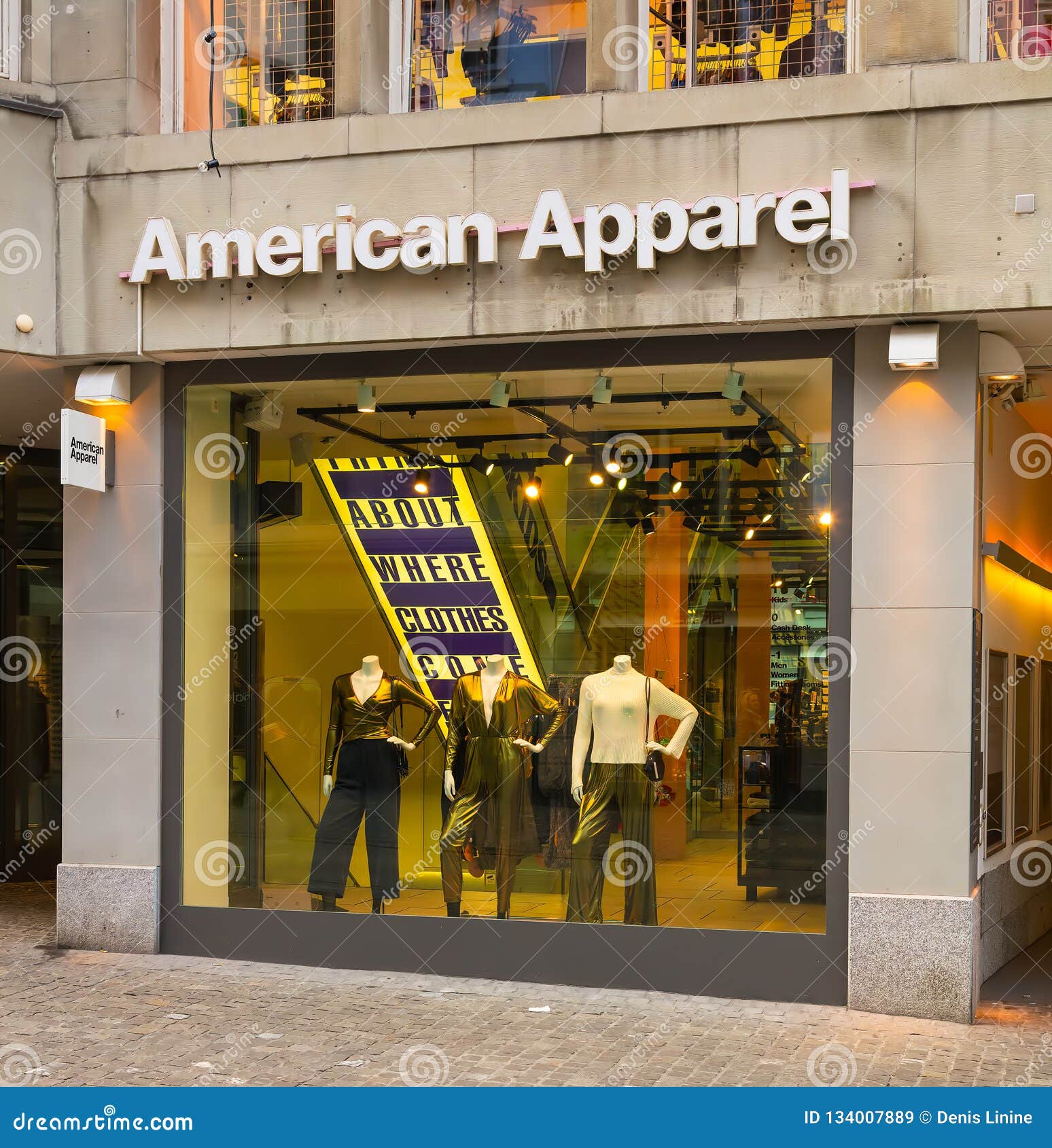 American Apparel Store in the Historic Part of the City of Zuri ...