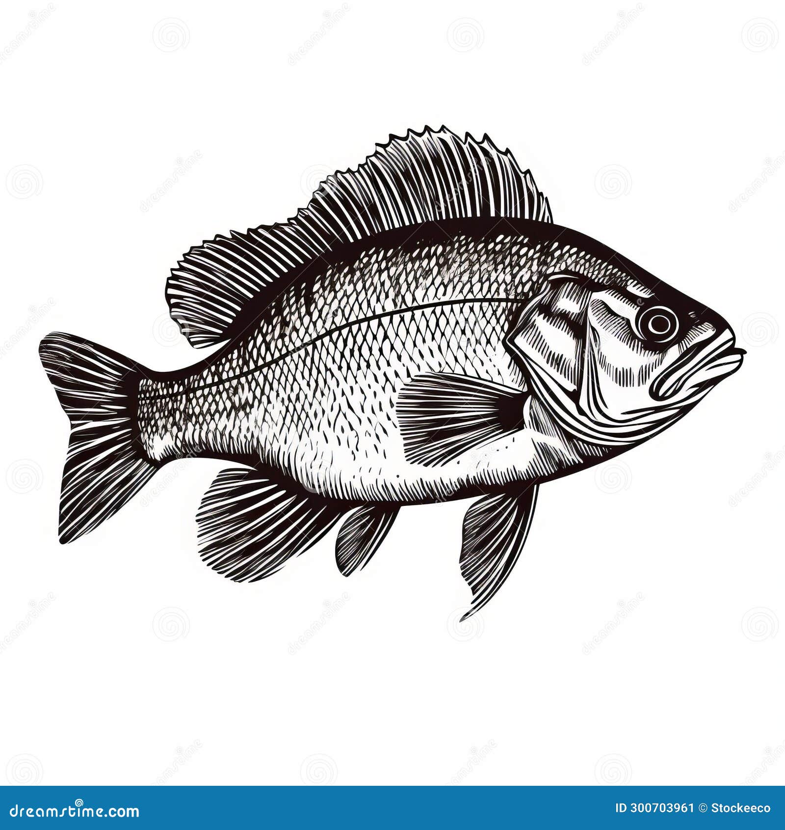 https://thumbs.dreamstime.com/z/american-bass-fish-depicted-woodcut-style-outline-drawing-dark-white-dark-silver-tones-add-realistic-touch-300703961.jpg