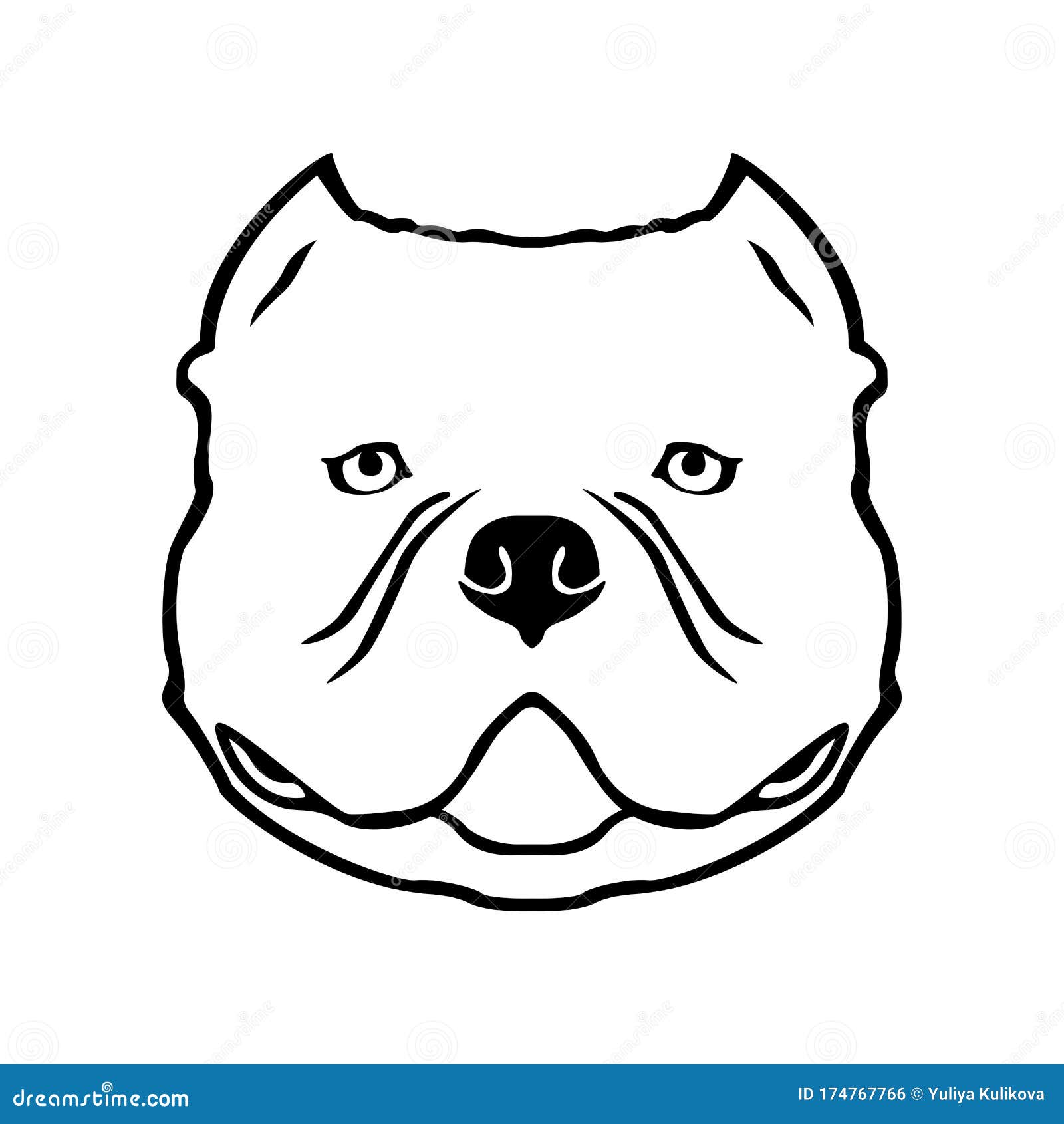 American Bully Png Pet Design Animal Portrait Dog Picture -  in 2023