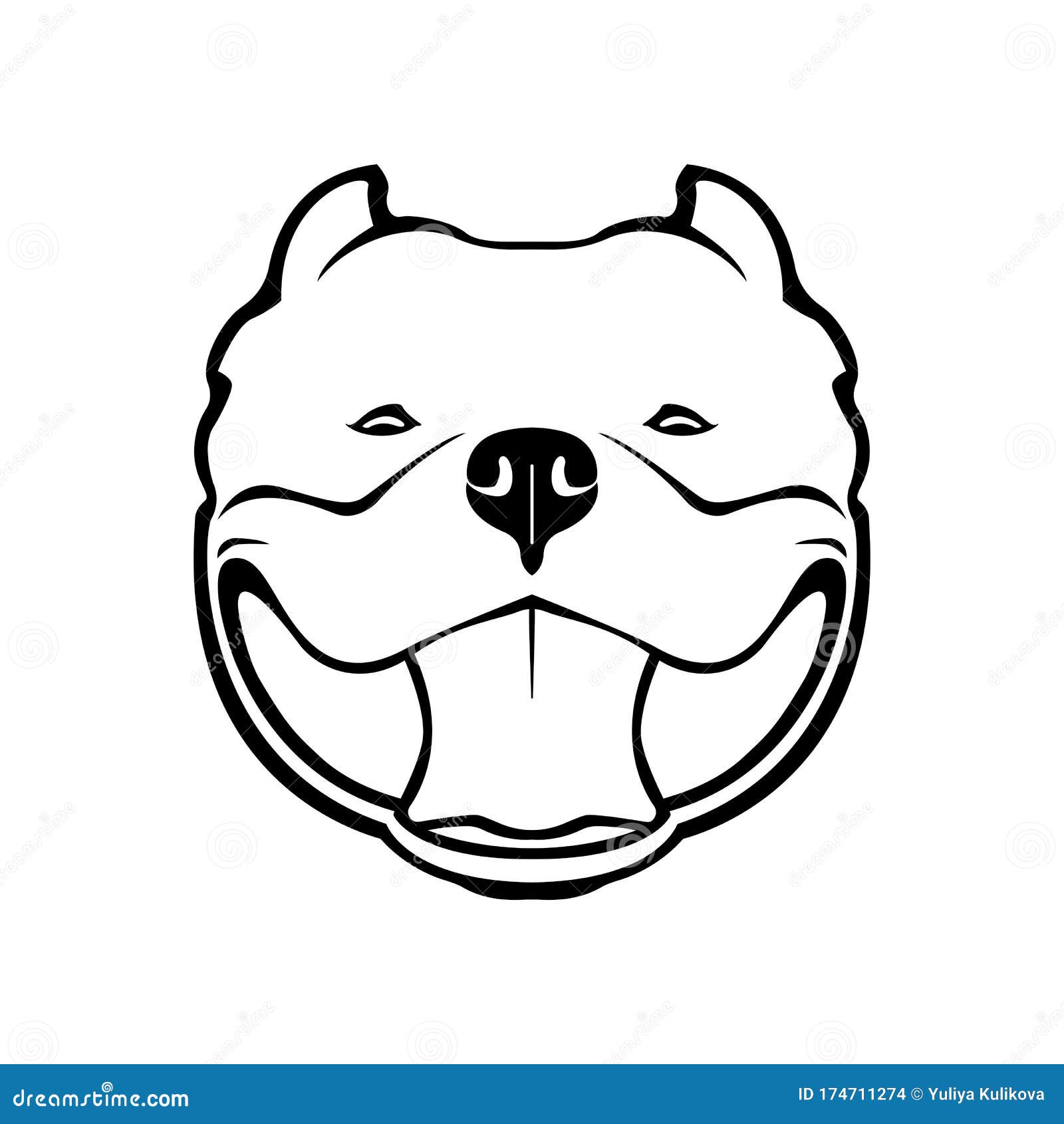 american bully dog emblem.  .