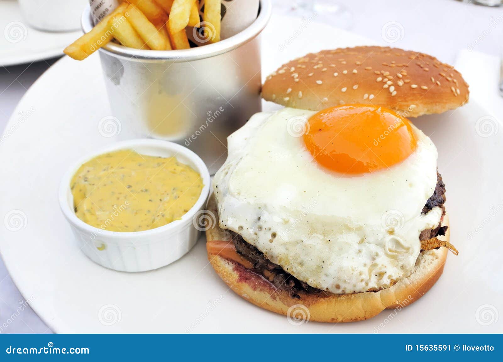 American burger stock image. Image of potatoes, delicious - 15635591