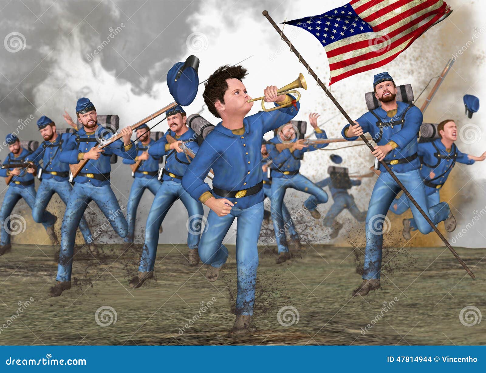 American Civil War Medal Of Honor Illustration Stock Illustration ...