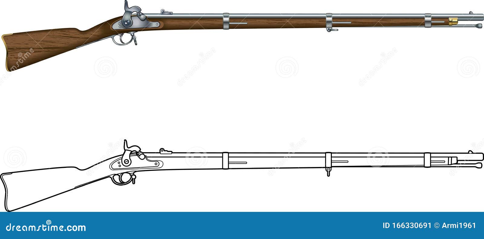 american civil war springfield muzzle loader musket