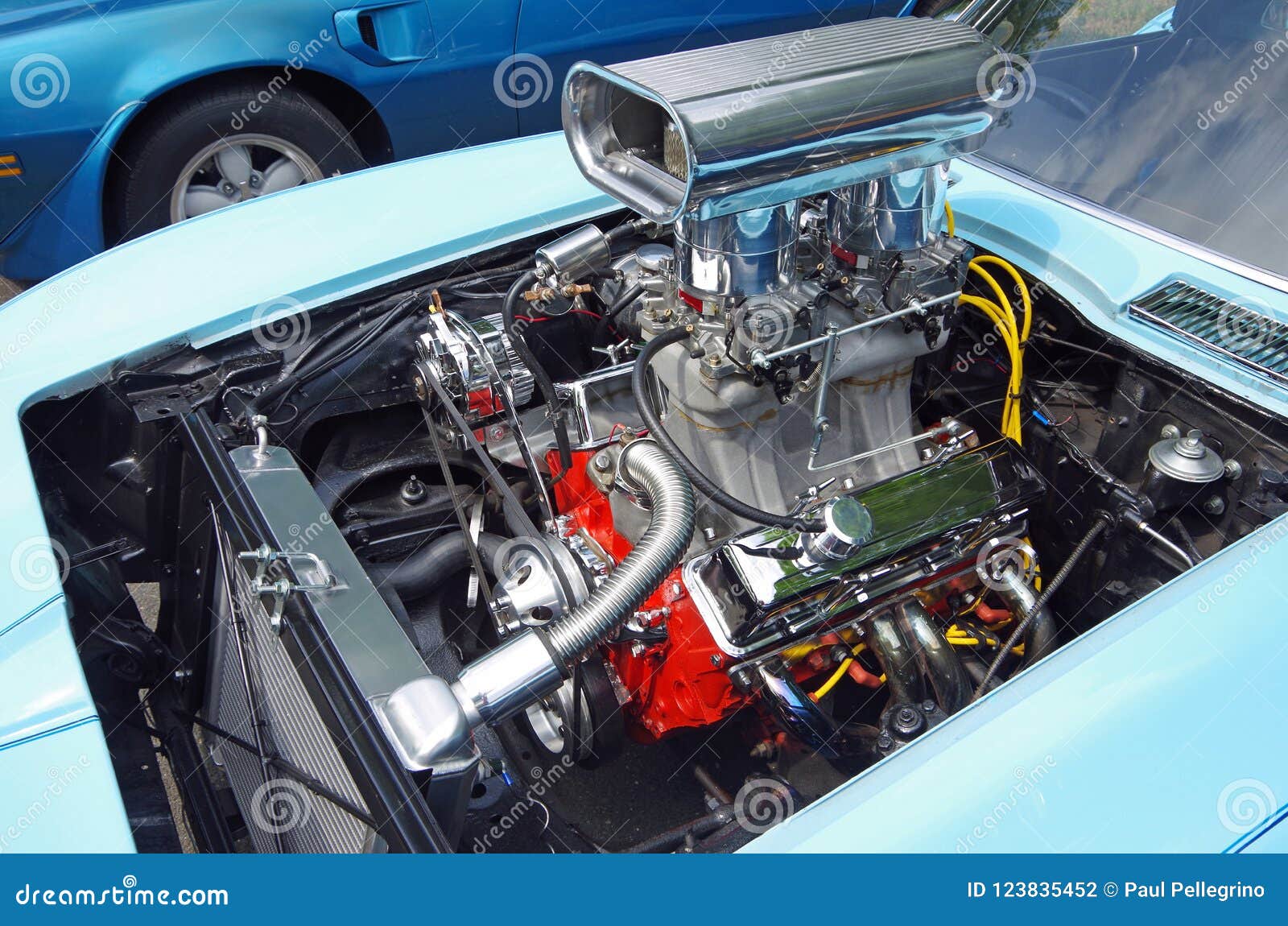American Classic Car Hot Rod Engine Stock Photo Image of engine