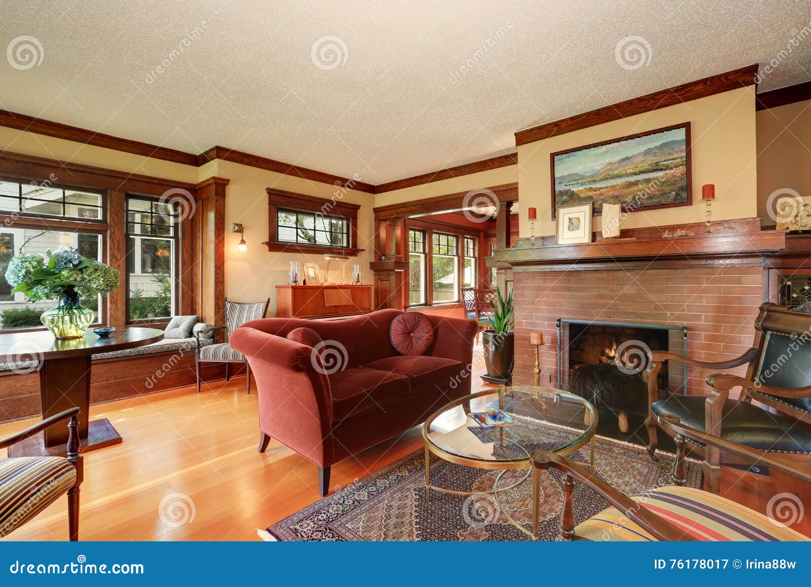 American Classic Living Room Interior Design Stock Image  Image of luxury, family: 76178017