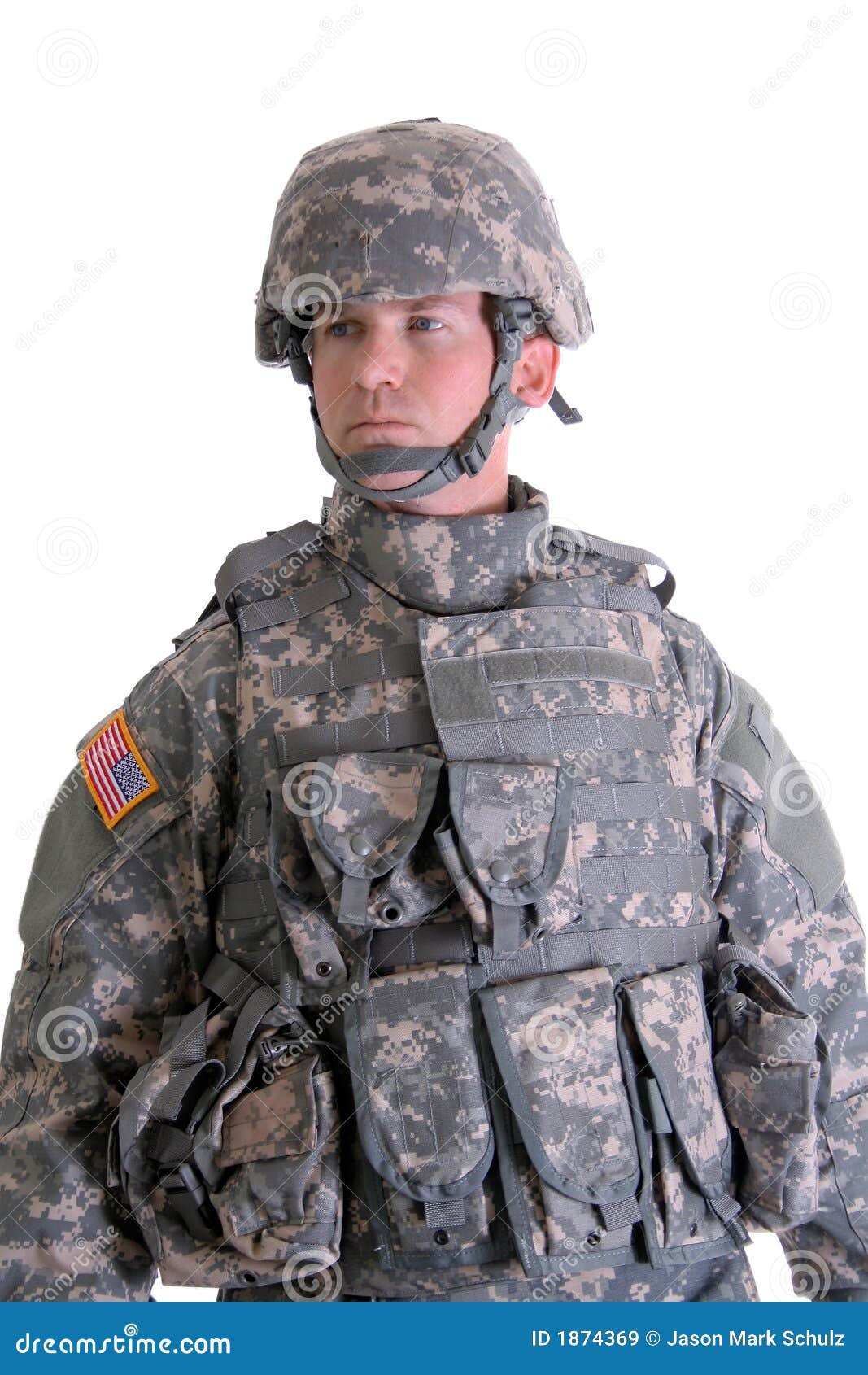 american combat soldier