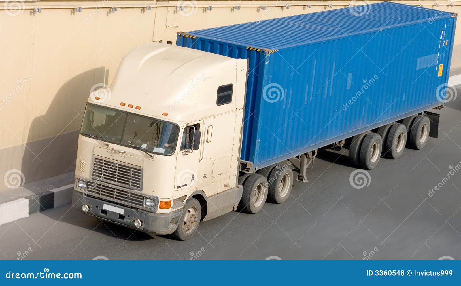 American Container Truck On Ro Royalty Free Stock Photos  Image: 3360548