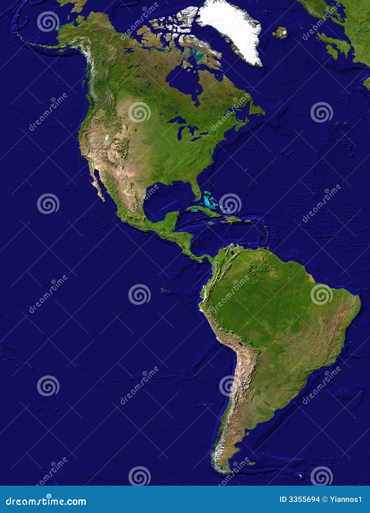 american continent view