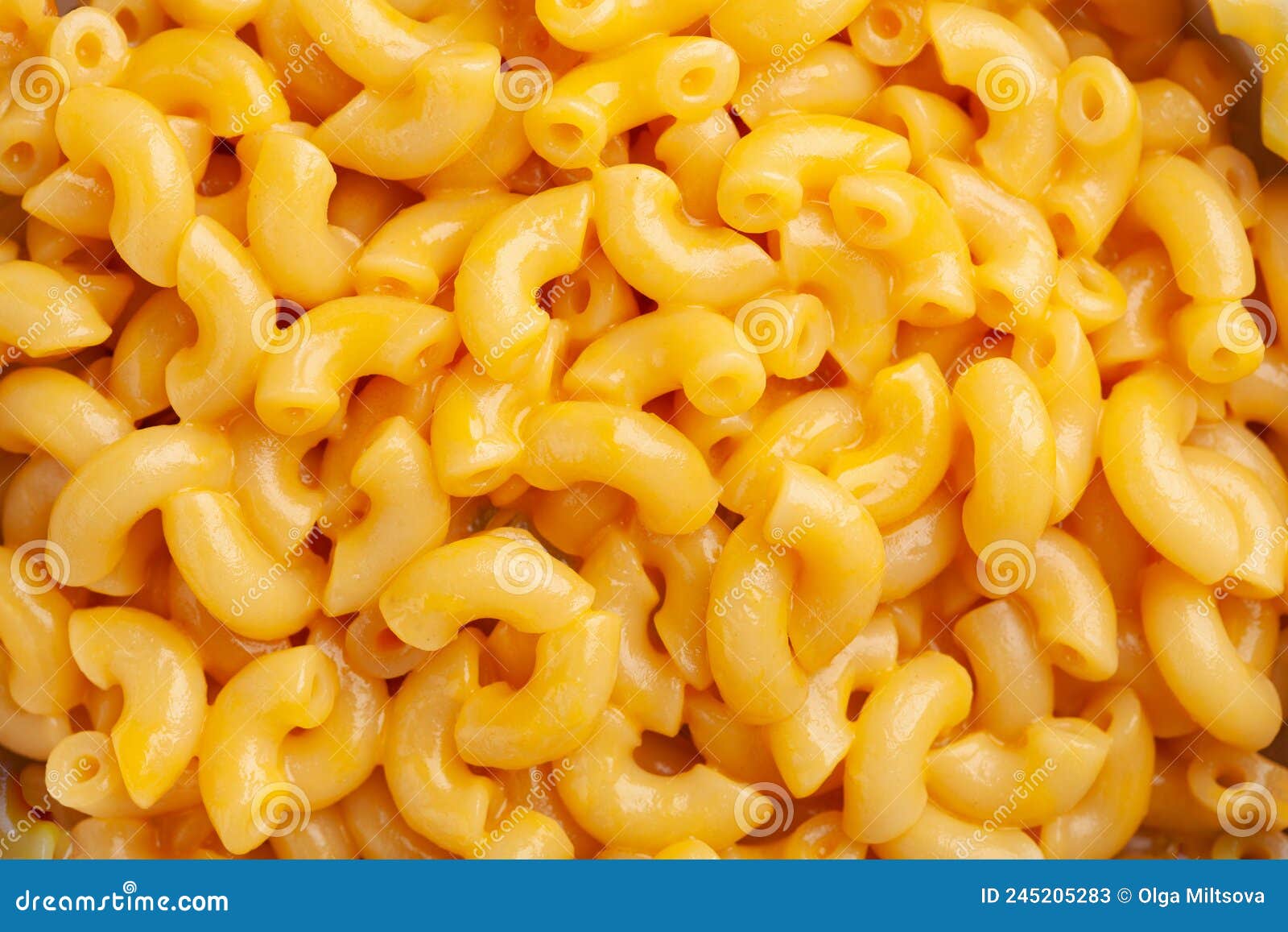 American Creamy Macaroni and Cheese Pasta Stock Image Image of