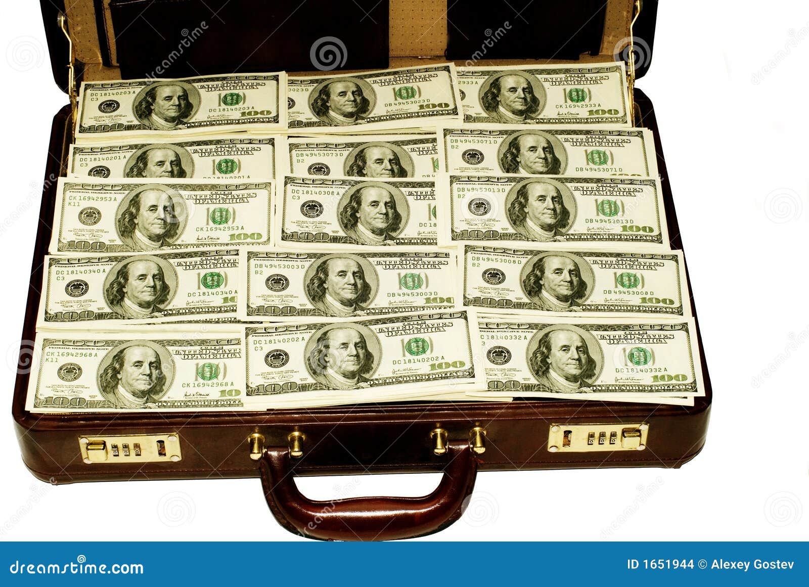 American Dollars In Case Stock Images Image 1651944