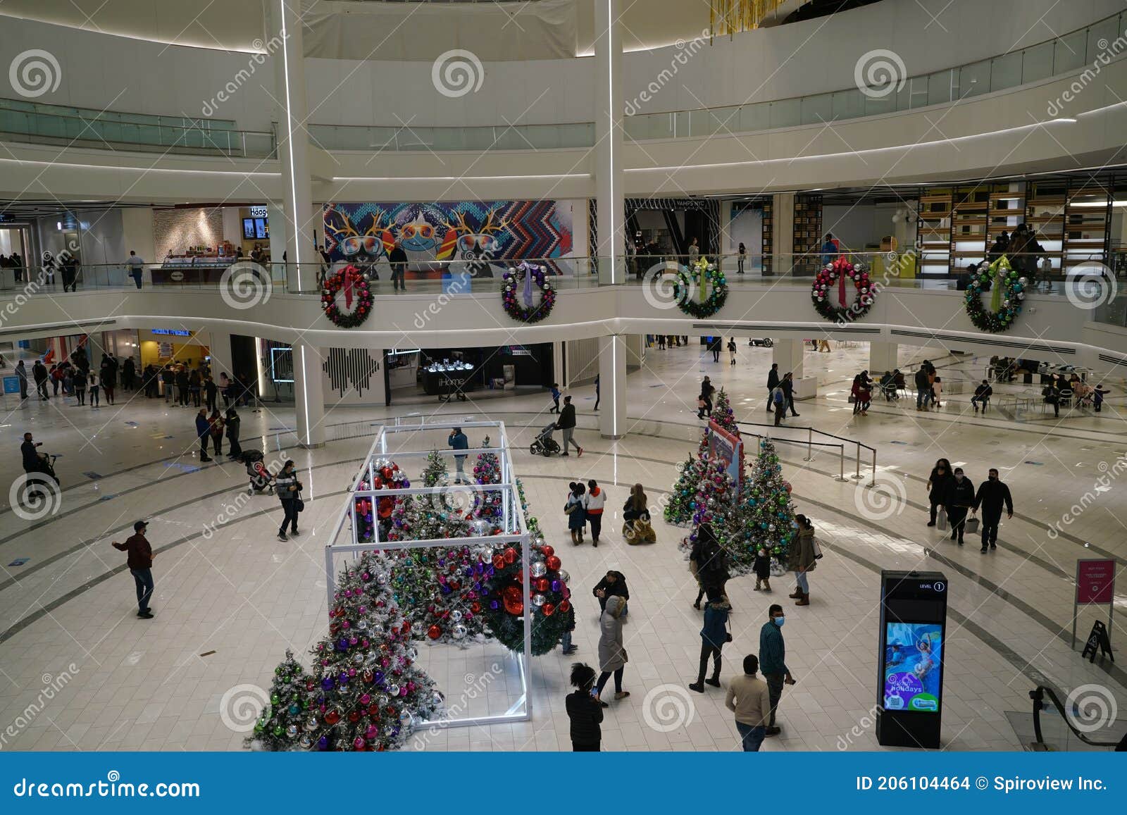 American Dream Mall Meadowlands Nj Usa December New Mega Shopping Amusement Area York Suburbs 206104464 