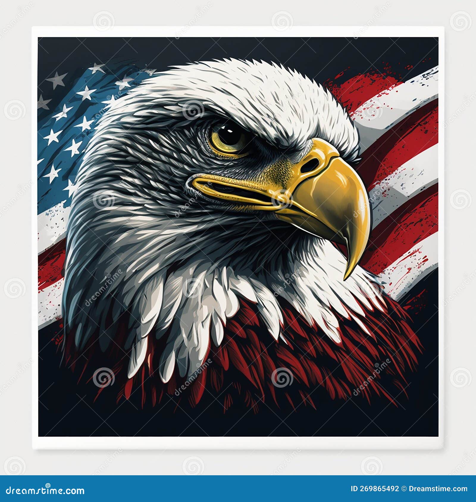 American Eagle stock illustration. Illustration of america - 269865492