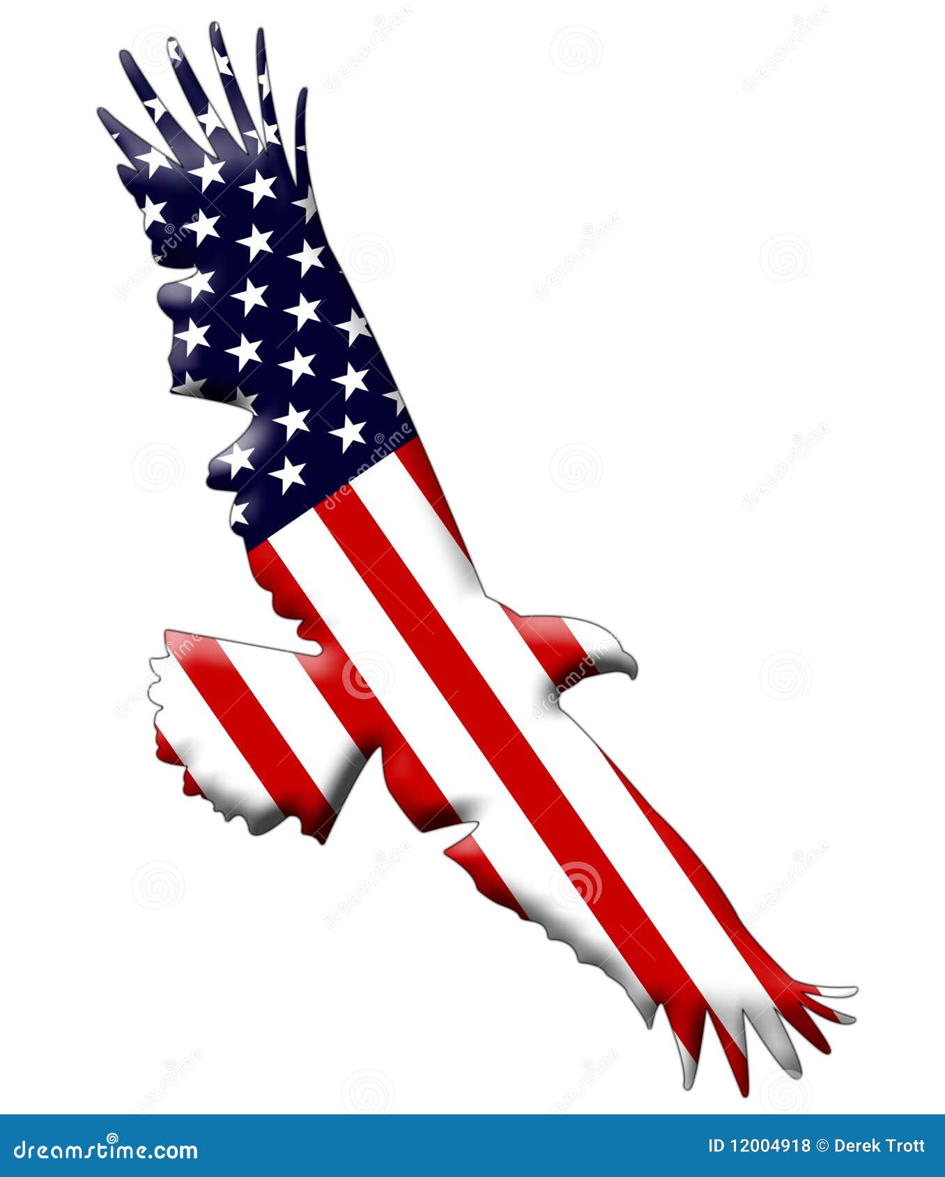 Download American Eagle flag stock illustration. Image of symbol ...